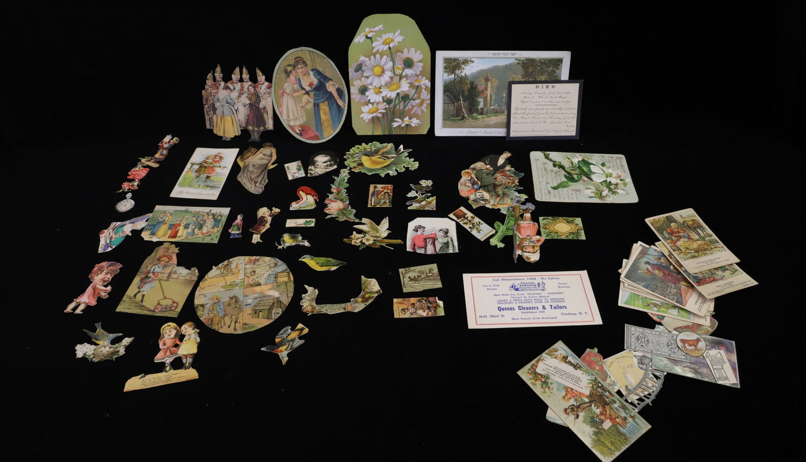 LOT OF VICTORIAN CUT-OUTS, SCRAPS (1 of 10)
