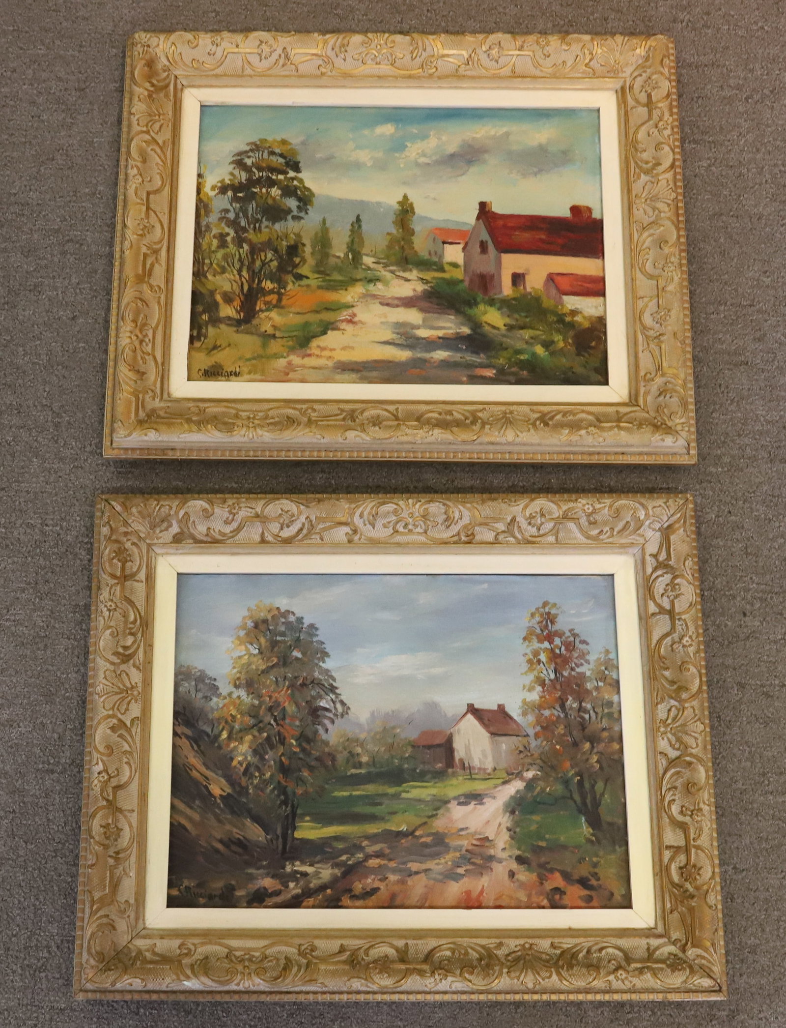 (2) C. RICCIARDI, OIL ON BOARD PAINTINGS (1 of 6)