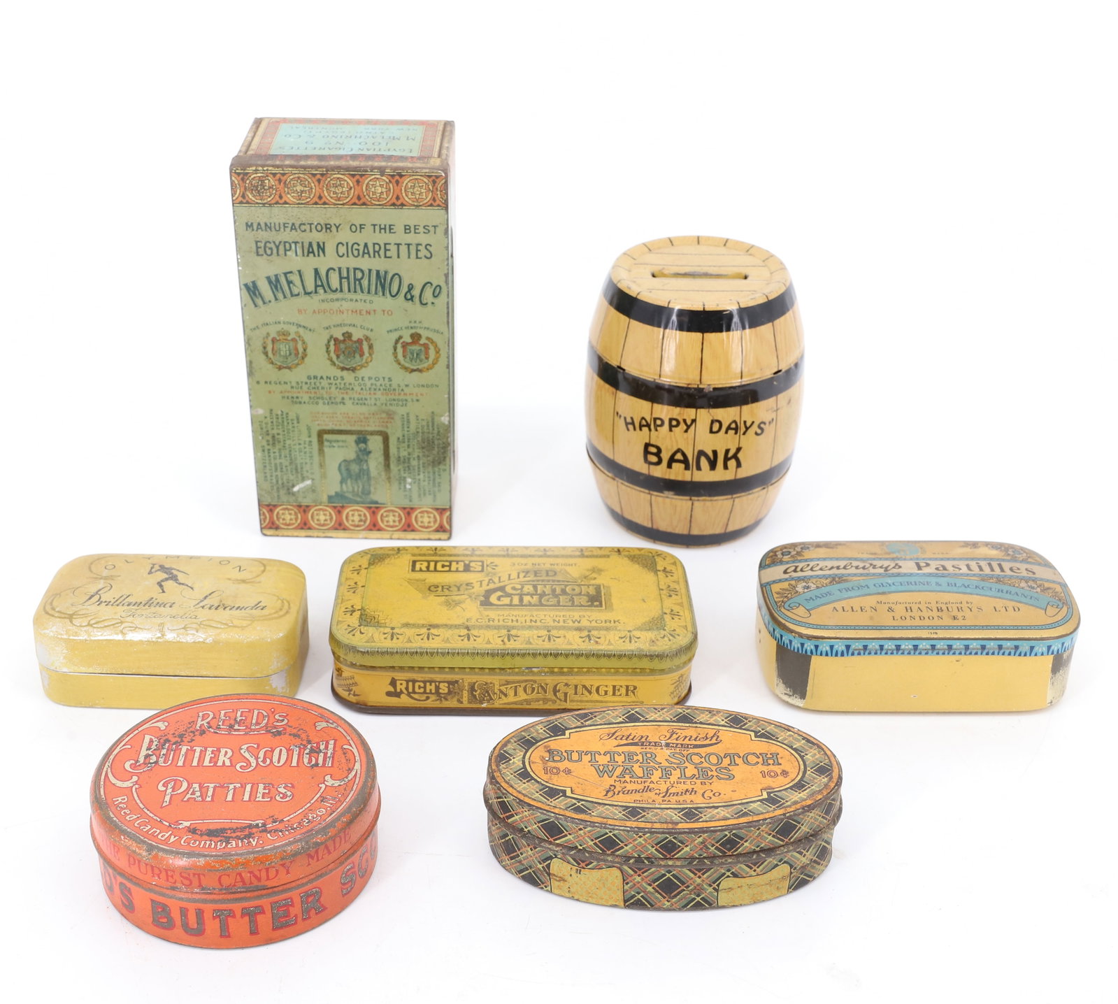 LOT OF TIN LITHO ADVERTISING TINS (1 of 3)