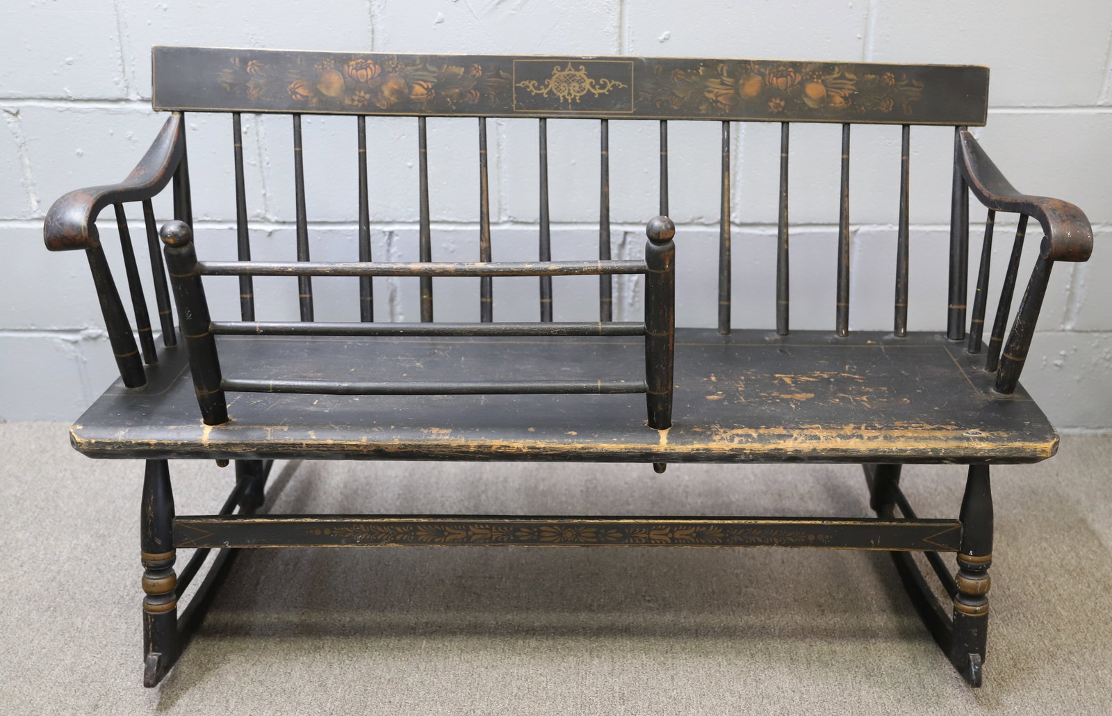 19TH C. ROCKING NANNY BENCH (1 of 6)