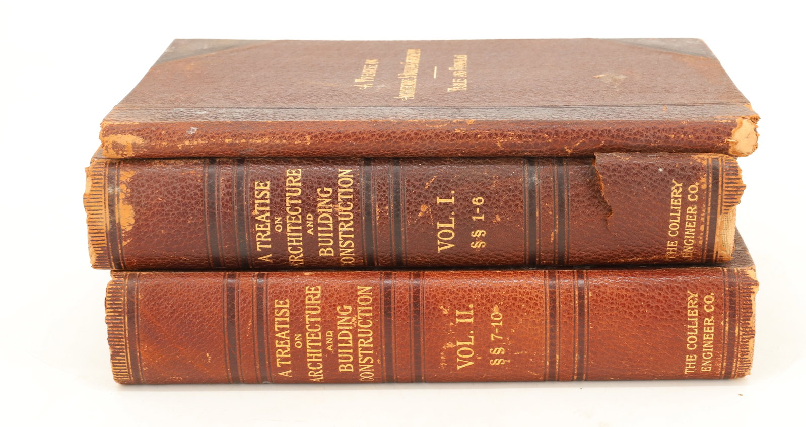 A TREATISE ON ARCHITECTURE AND BUILDING CONSTRUCTION TWO VOLUMES: VOLUMES I AND II. WITH, TABLES AND FORMULAS BOOK. (1899).