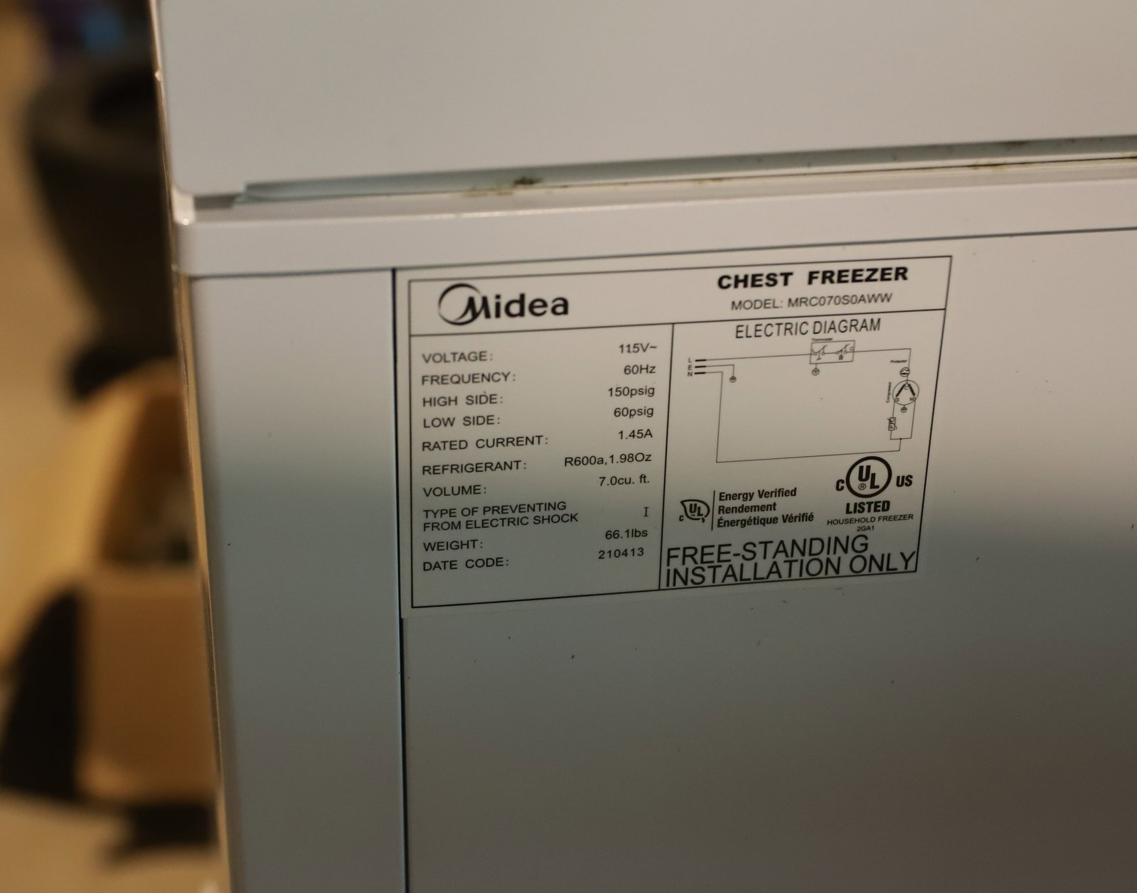 NIDEA FREEZER - 2