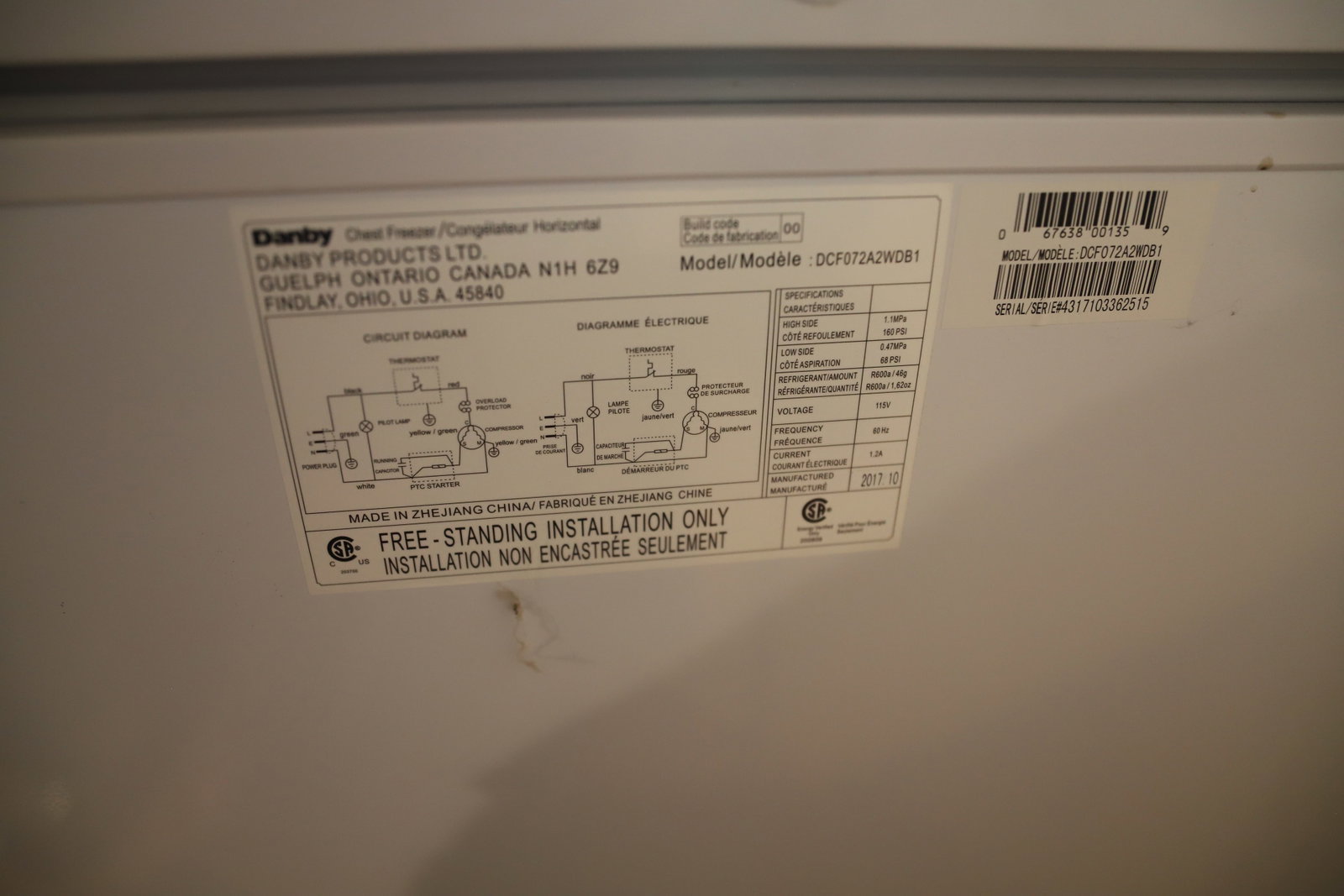 DANDY CHEST FREEZER - 5