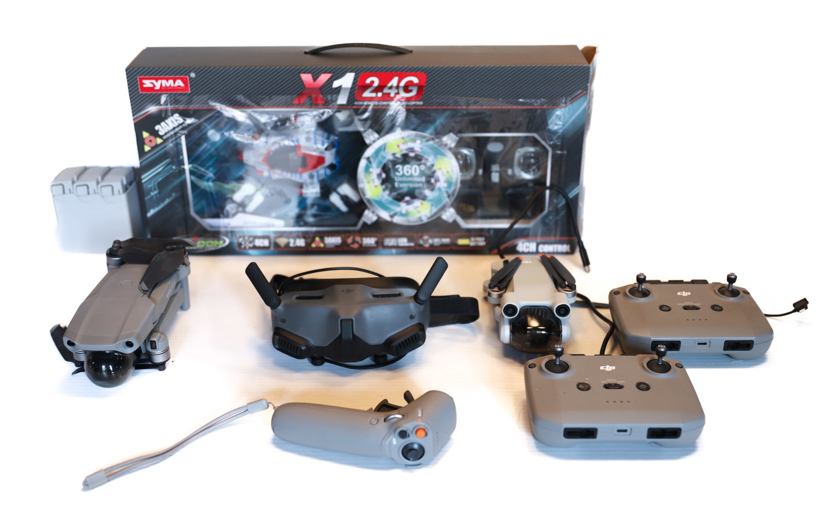 DJI AIR DRONES & SYMA: MINI DRONES WITH REMOTES AND MORE PLEASE READ CAREFULLY. THIS IS AN ONLINE ONLY AUCTION. PICK-UP WILL TAKE PLACE AT THE LOCATION OF THE AUCTION AT 1570 HARBOURTON ROCKTOWN RD, LAMBERTVILLE, NJ. 08530 