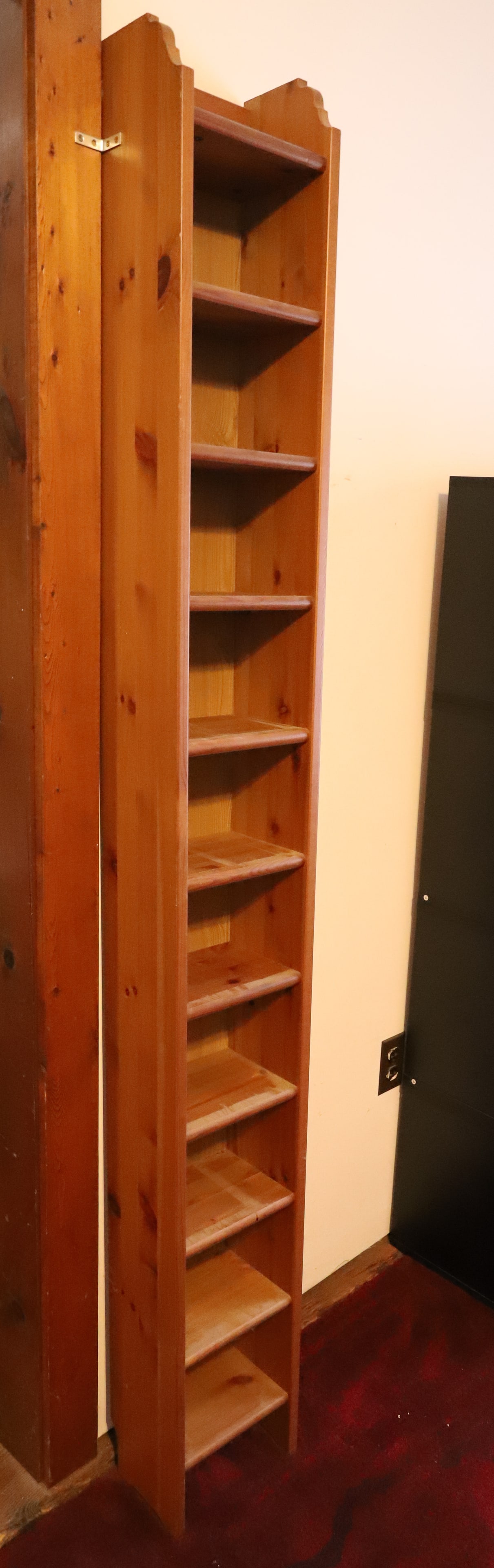 BLACK STACK CABINET AND CD RACK - 3