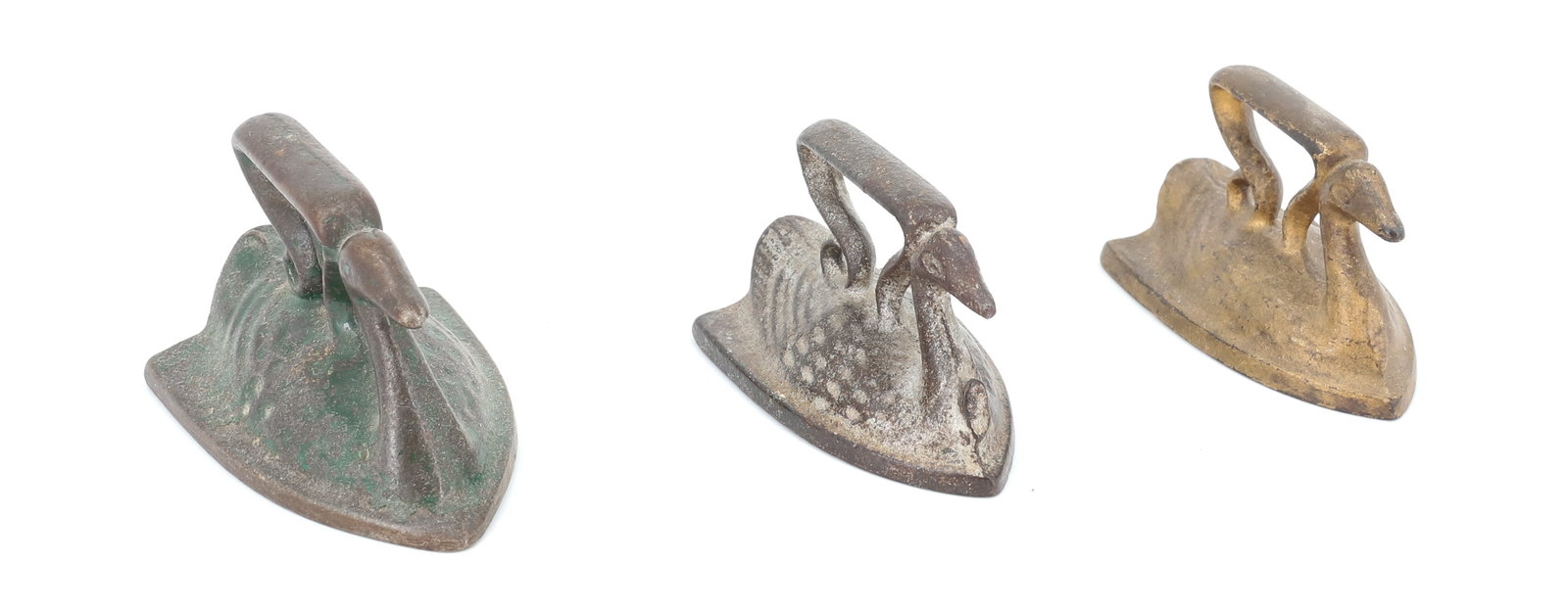 (3) TOY SWAN IRONS (1 of 6)