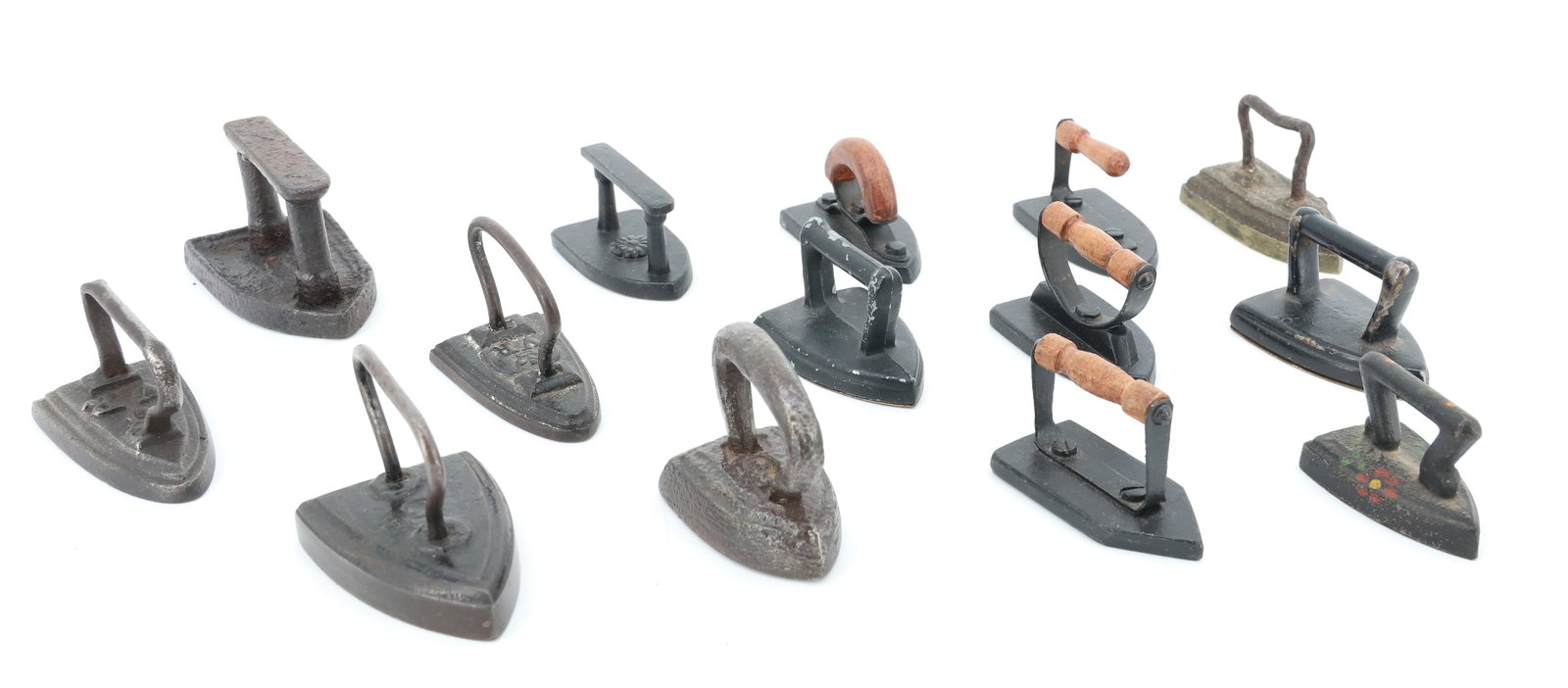 MINIATURE SAD IRON LOT W/ DISPLAY (1 of 4)