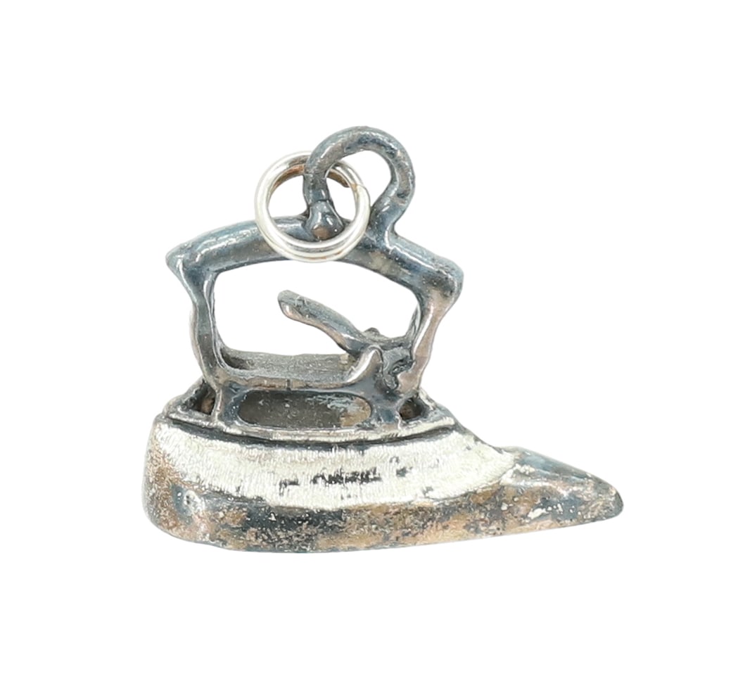 STERLING SILVER IRON CHARM (1 of 5)