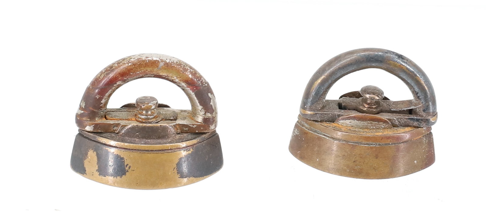 (2) MINIATURE DETACHABLE HANDLE ADVERTISING IRONS (1 of 5)