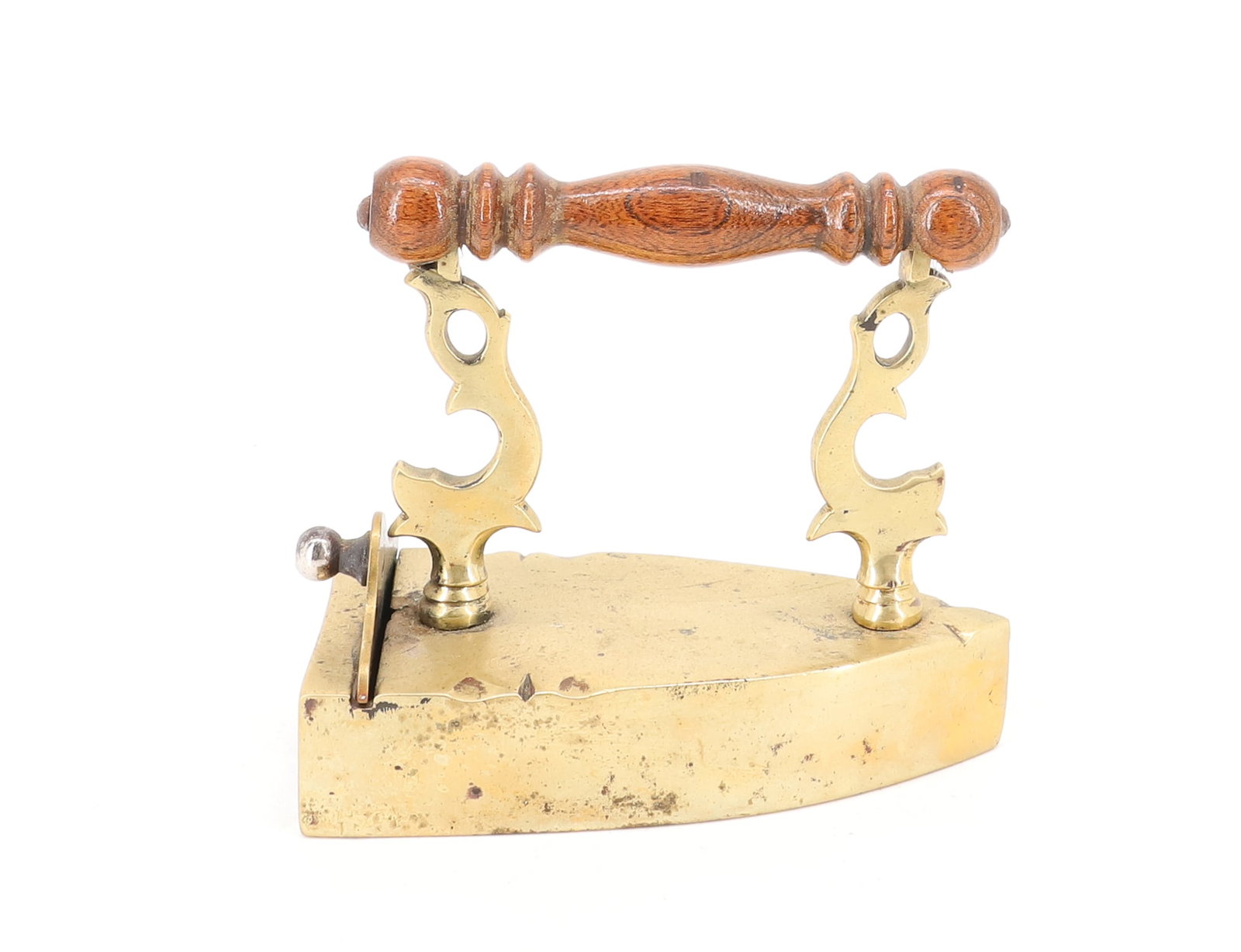 SMALL SIZE BRASS DROP-IN-BACK SLUG IRON (1 of 5)
