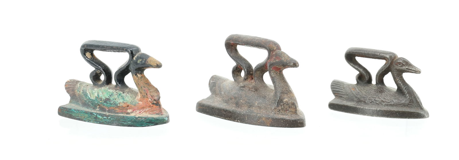 (3) TOY SWAN IRONS (1 of 5)