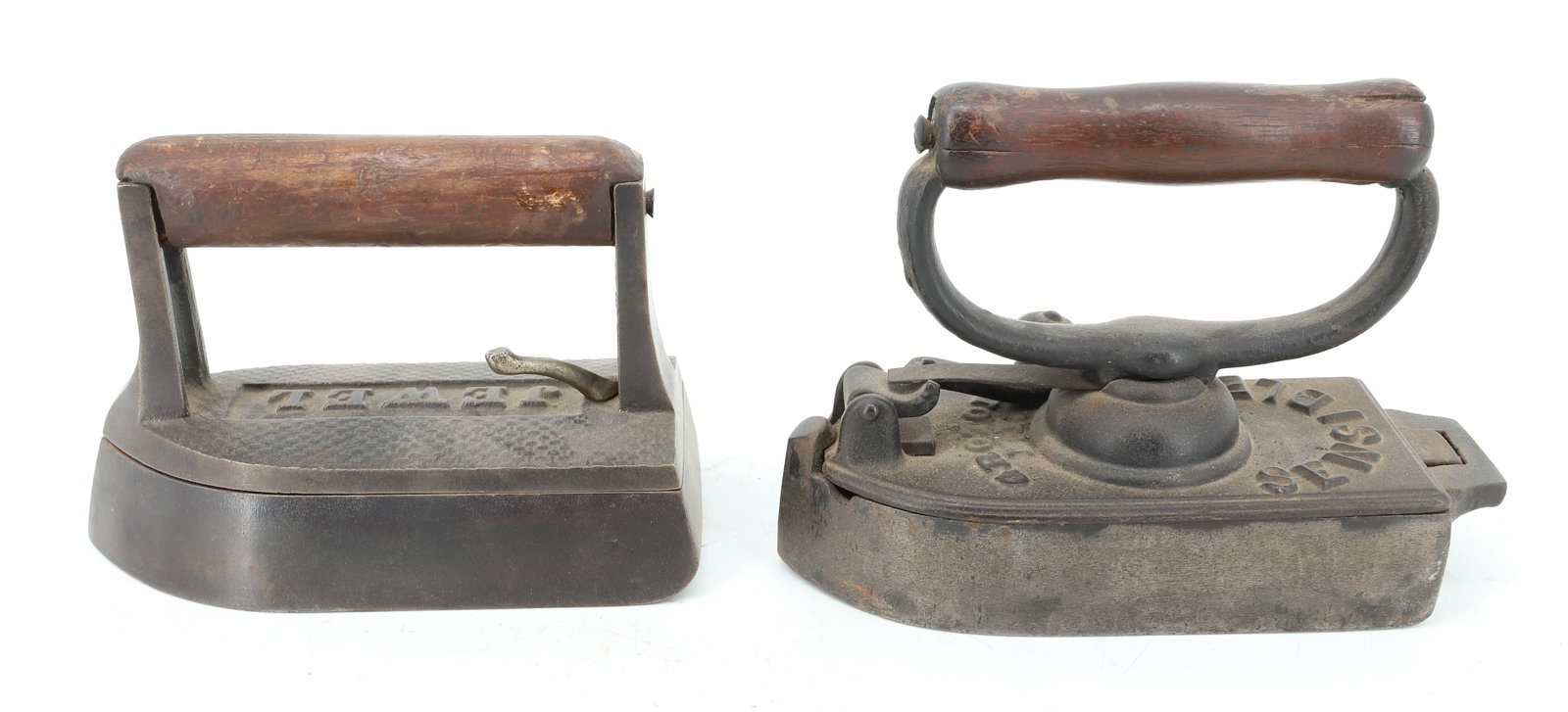 (2) ANTIQUE FLAT IRONS - 3
