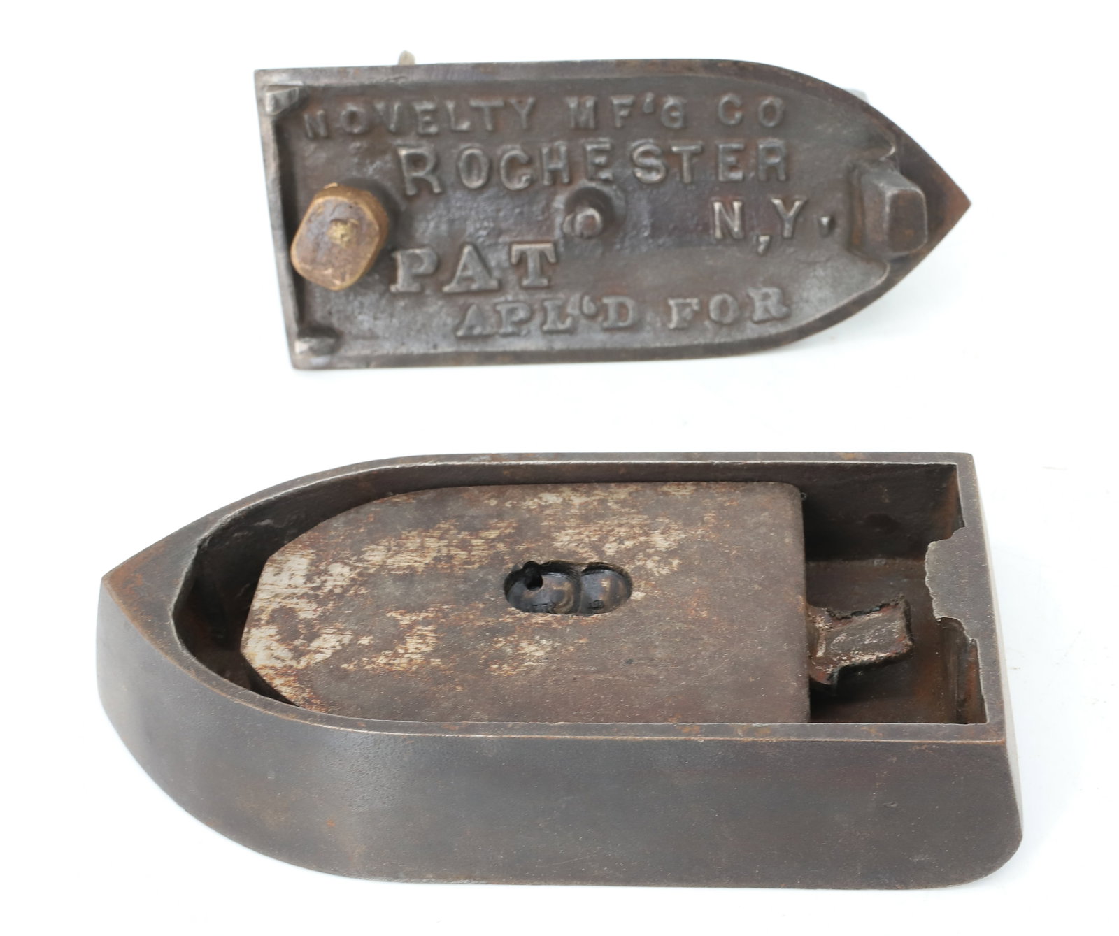 (2) ANTIQUE FLAT IRONS - 5