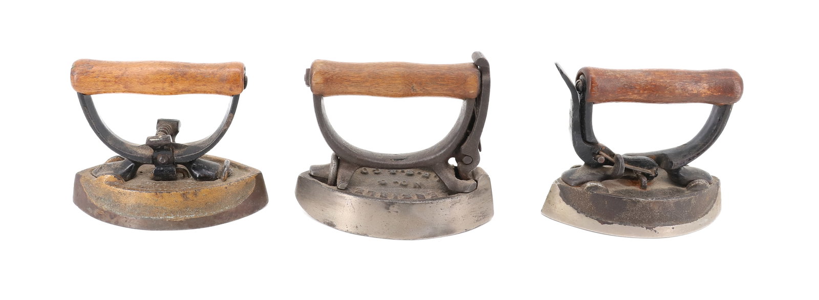 (3) DETACHABLE HANDLE LACE IRONS (1 of 5)