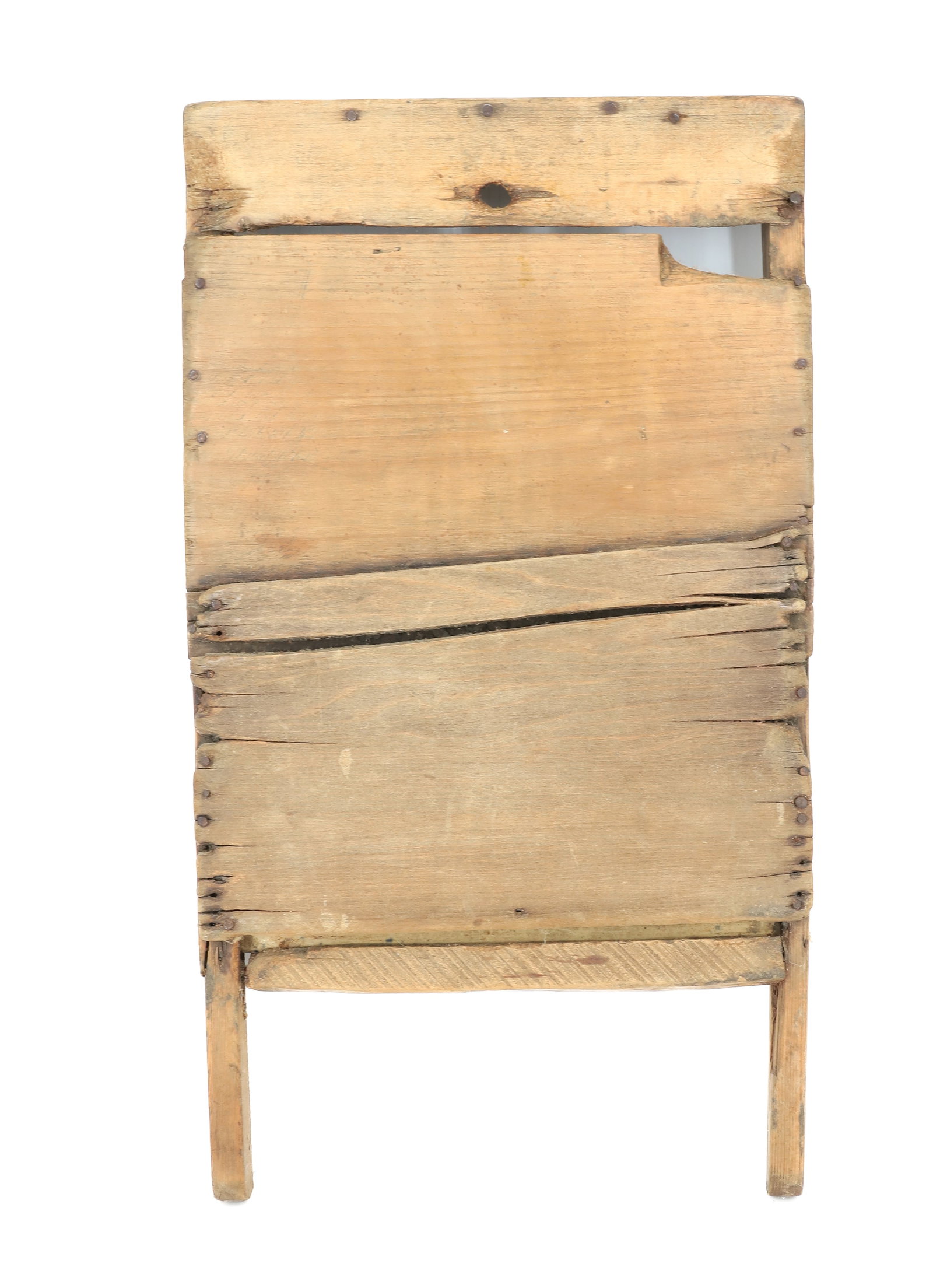 POTTERY AND WOOD WASHBOARD - 3