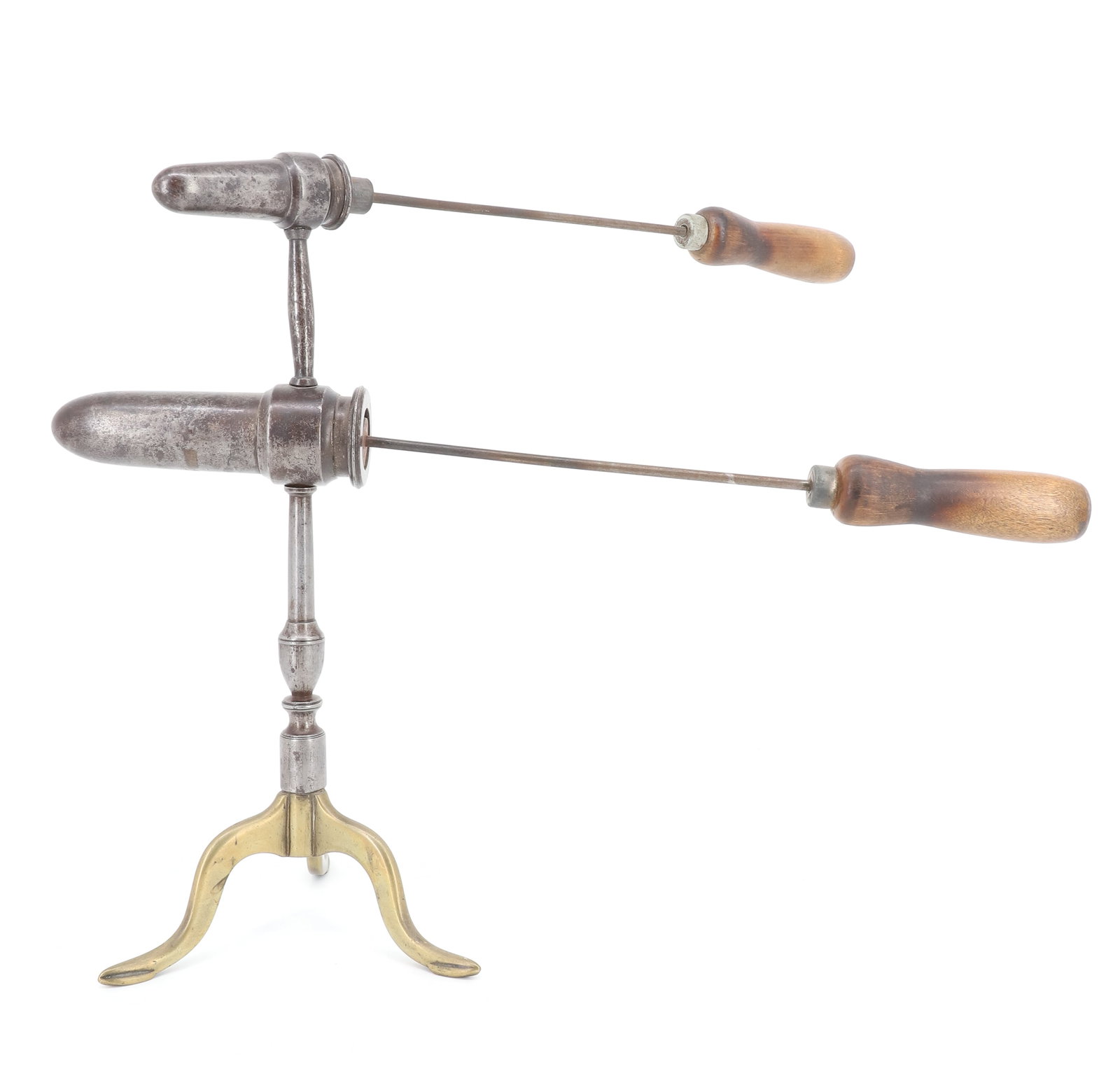 ENGLISH DOUBLE BARREL GOFFERING IRON (1 of 5)