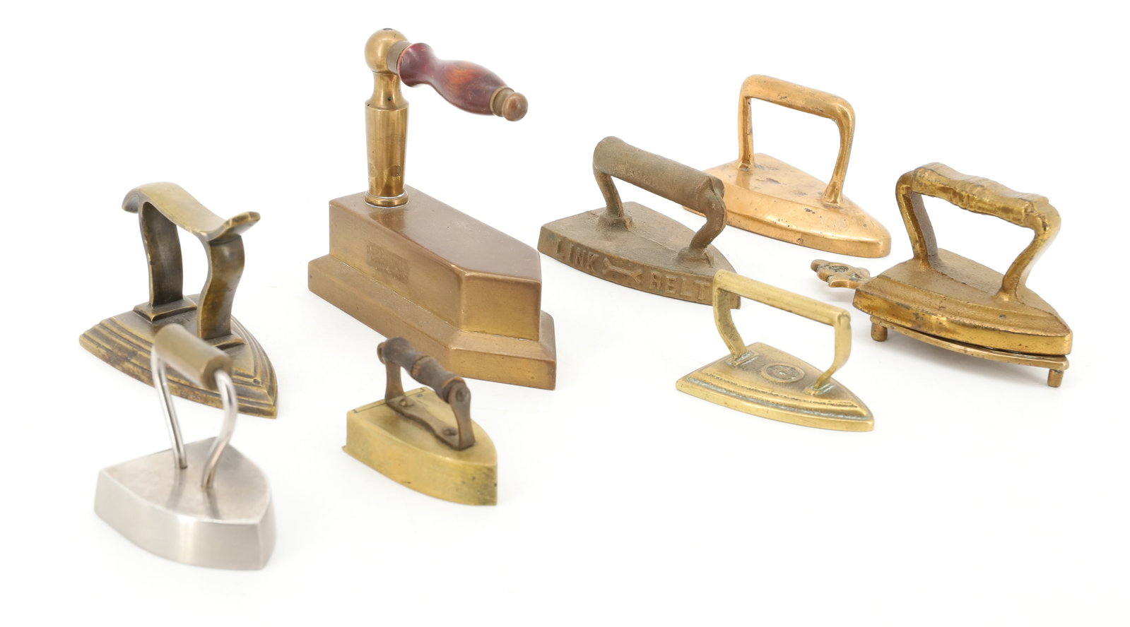 LOT OF (8) MINIATURE IRONS (1 of 9)