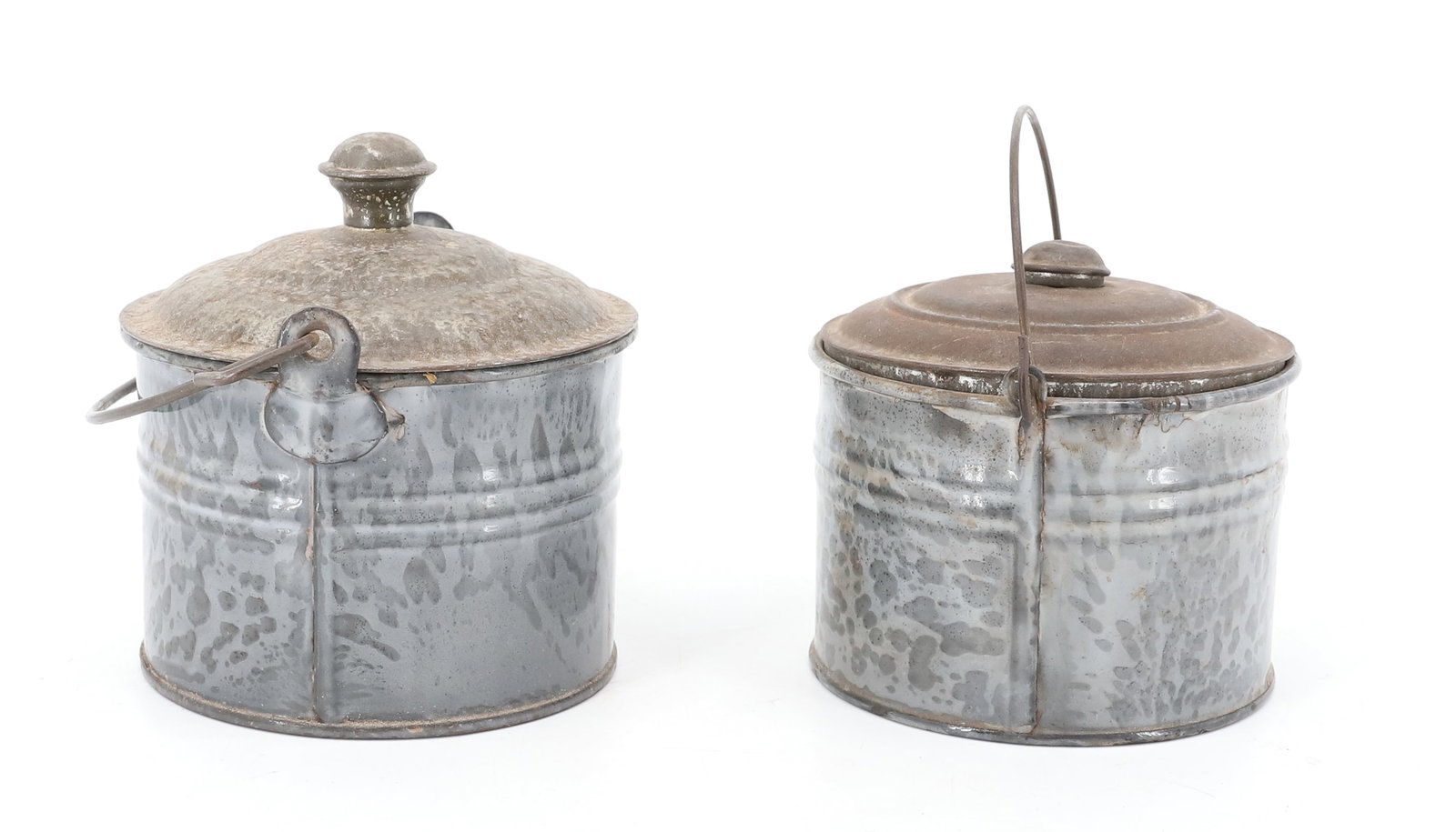 (2) AGATE BERRY PAILS - 2