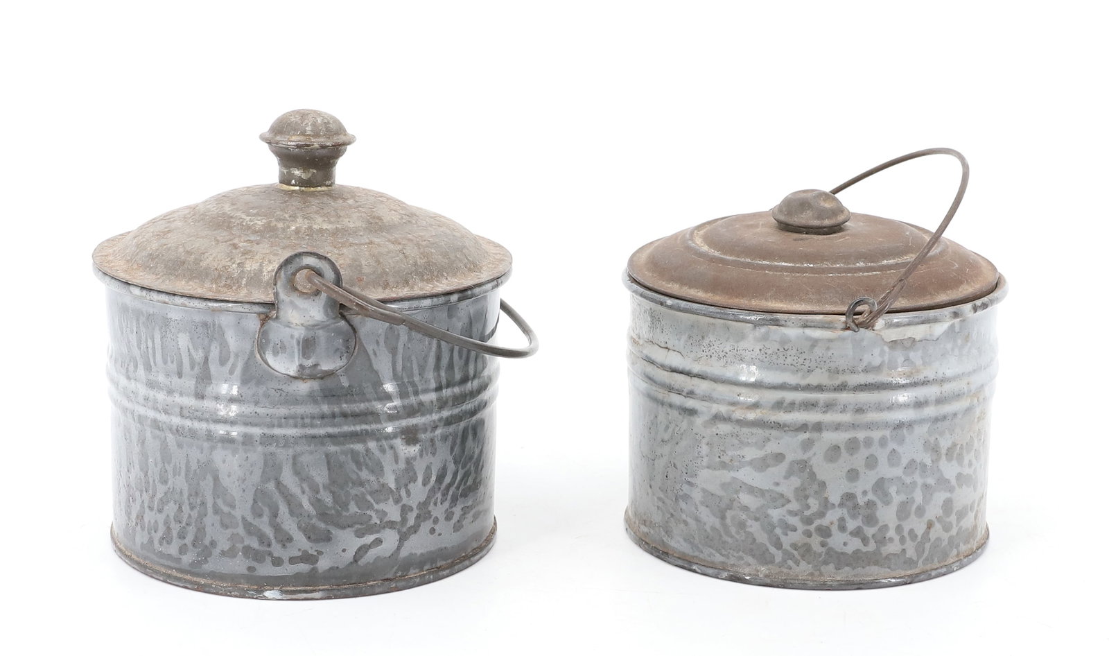 (2) AGATE BERRY PAILS - 4