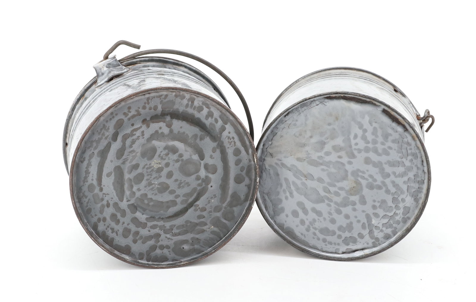 (2) AGATE BERRY PAILS - 5