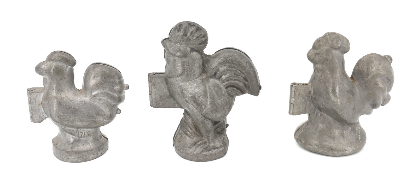 (3) PEWTER ICE CREAM MOLDS (1 of 3)