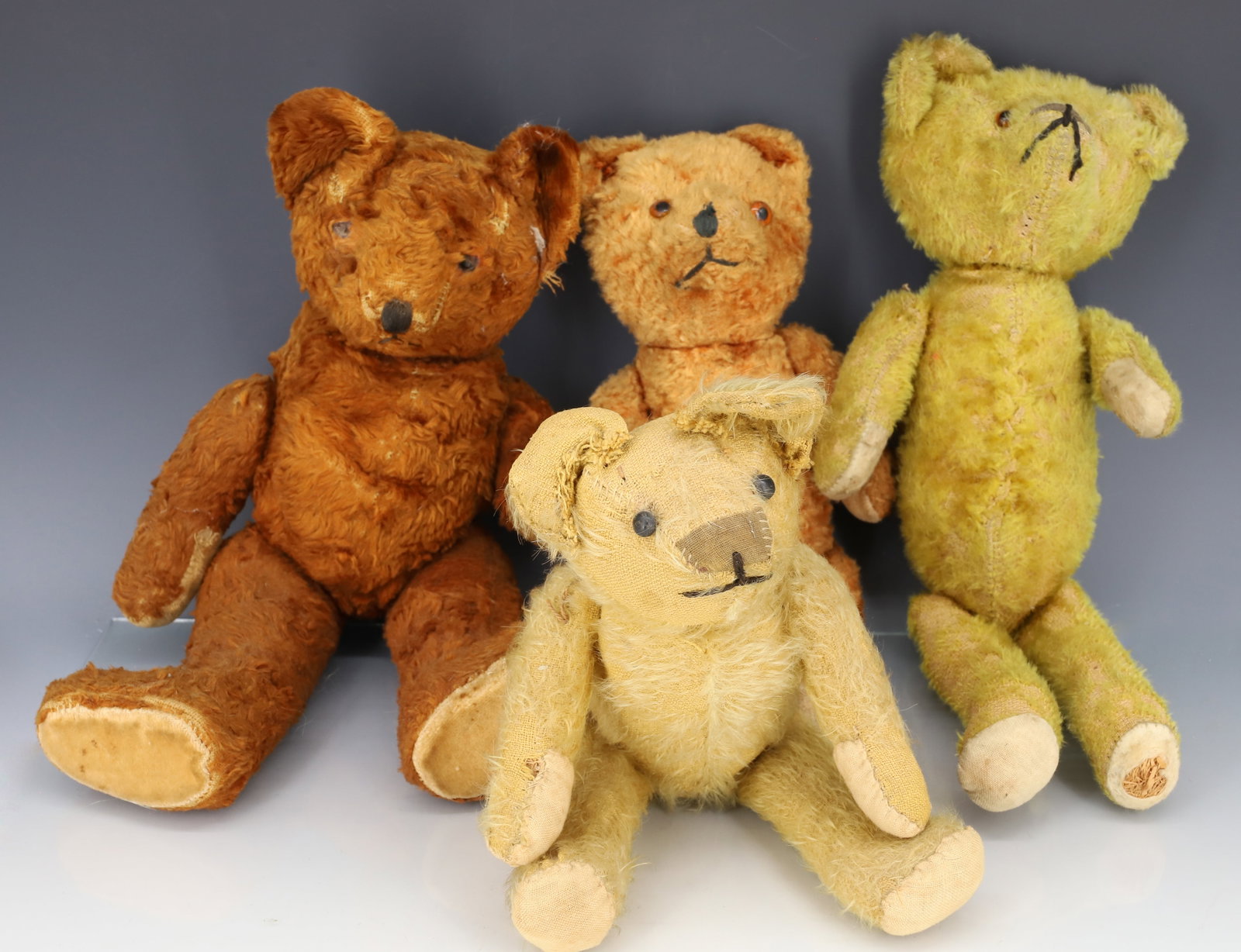 (4) ANTIQUE TEDDY BEARS (1 of 9)