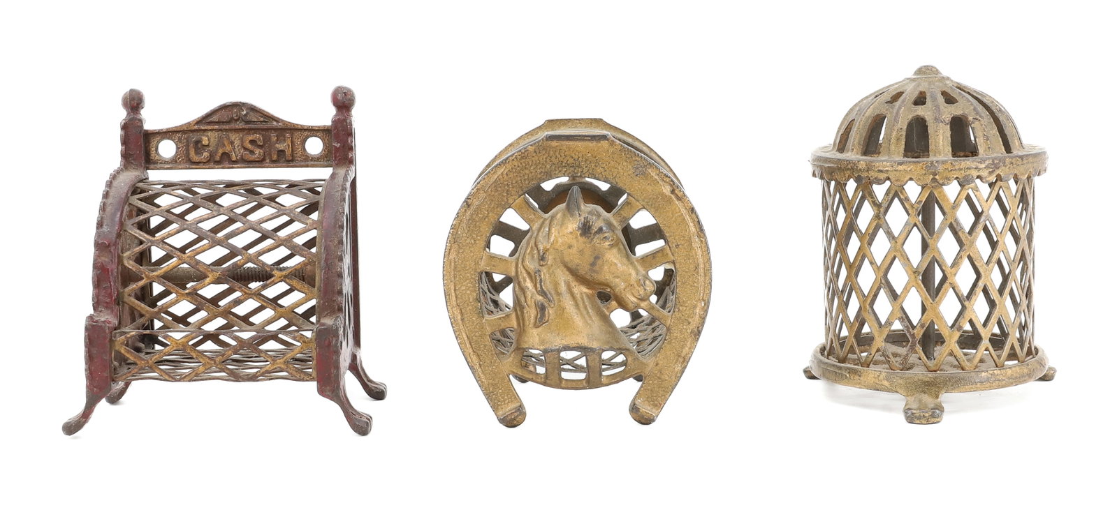 LOT OF (3) CAST IRON BANKS (1 of 5)