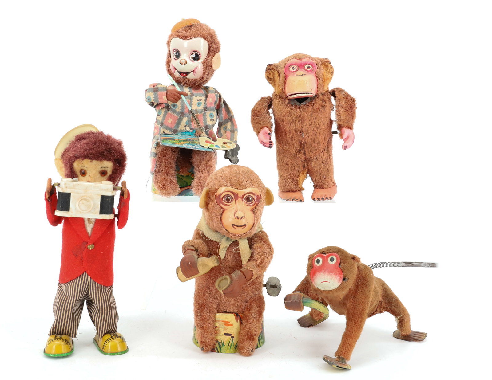 LOT OF (5) MONKEY WIND-UP TOYS (1 of 3)