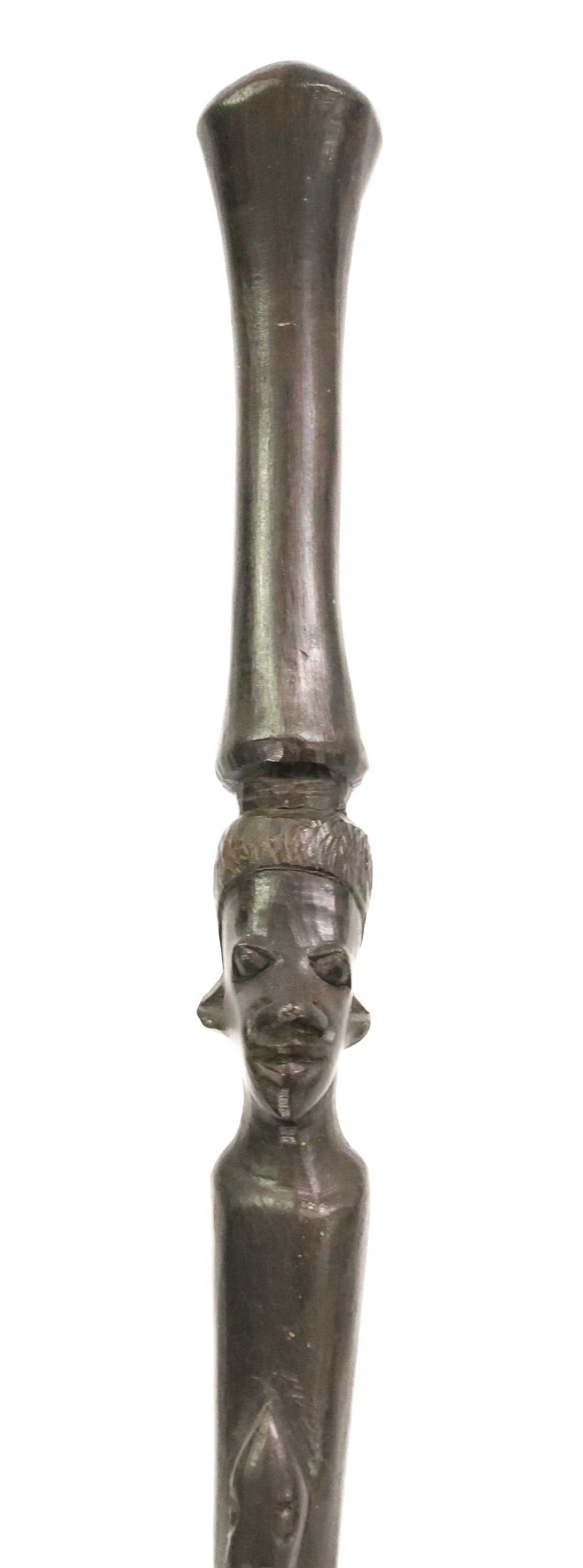 CARVED WOODEN WALKING STICK (1 of 4)