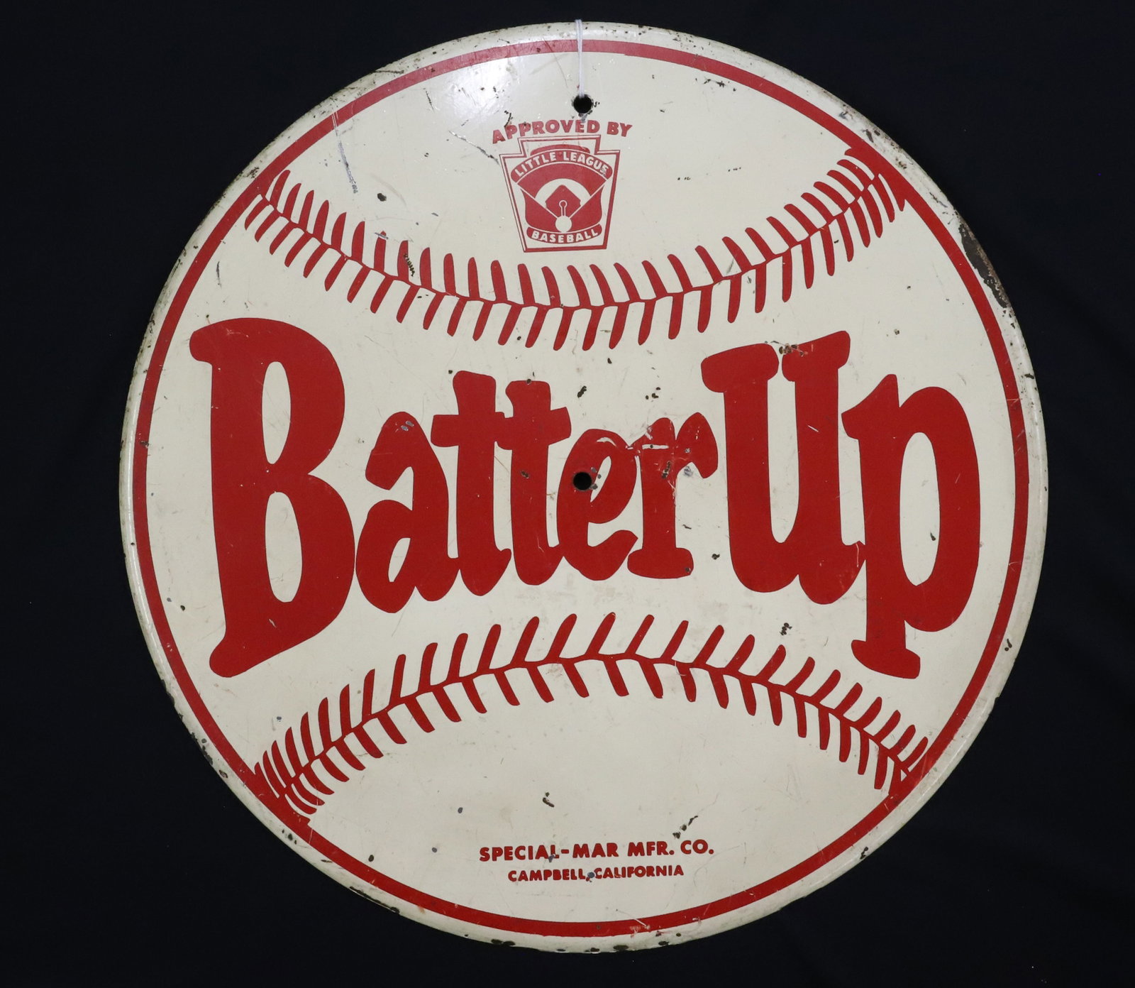 "BATTER UP" LITTLE LEAGUE BASEBALL SIGN (1 of 4)