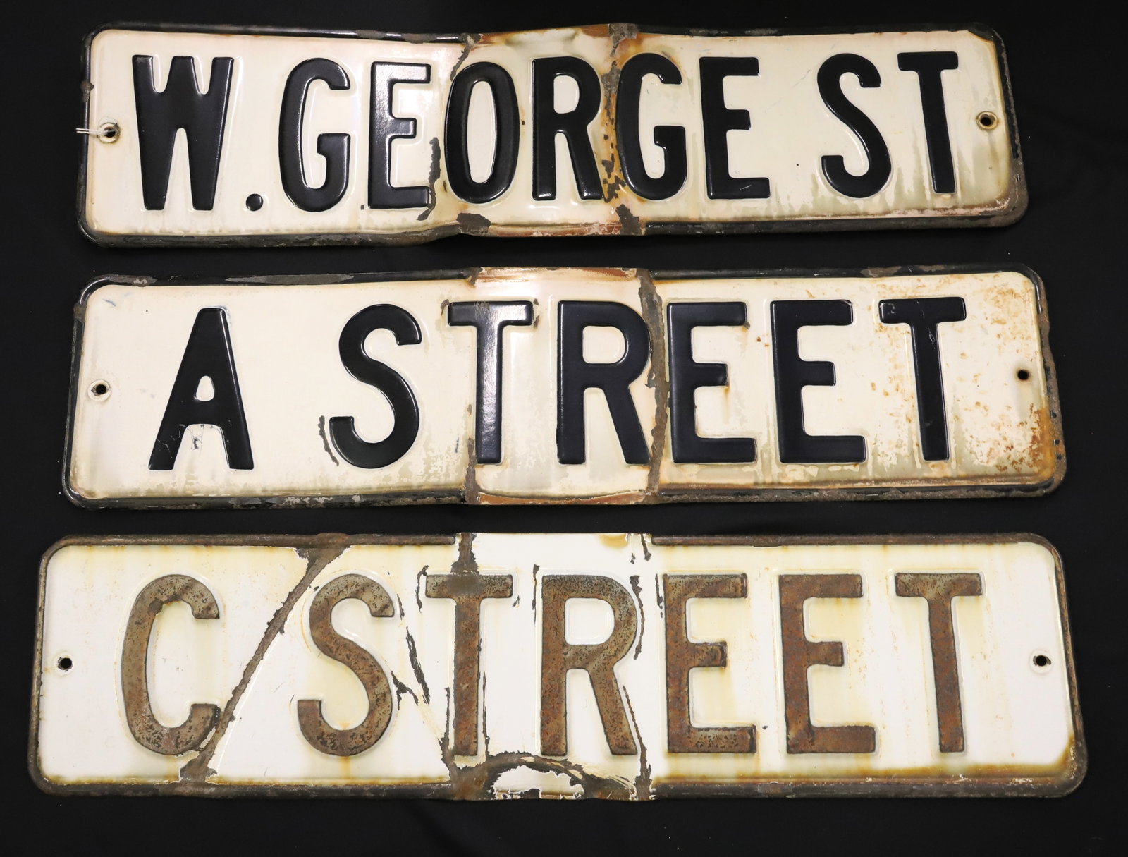 (3) VINTAGE STREET SIGNS (1 of 3)