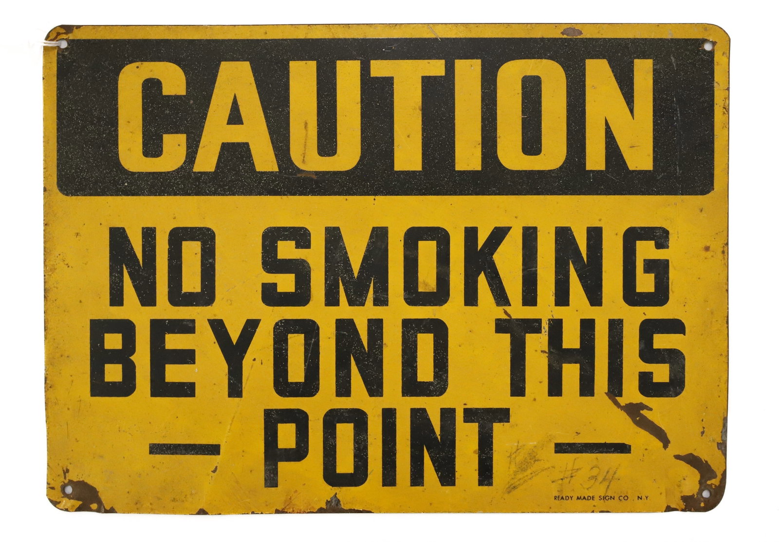 VINTAGE "CAUTION" SIGN (1 of 4)