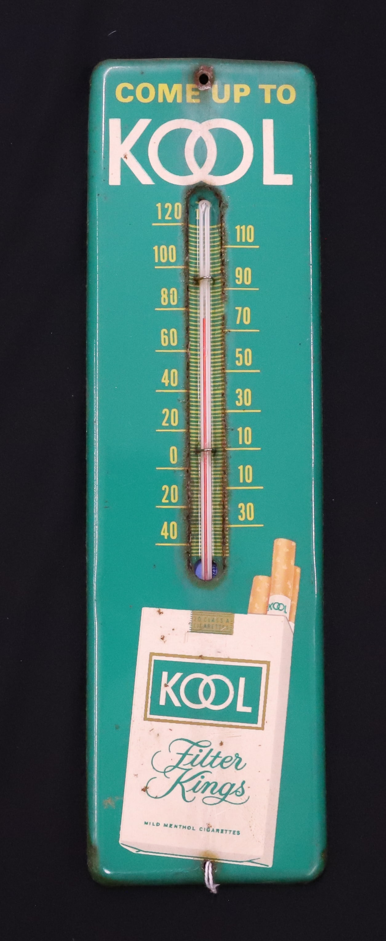 "KOOL FILTER KINGS" ADVERTISING THERMOMETER (1 of 4)