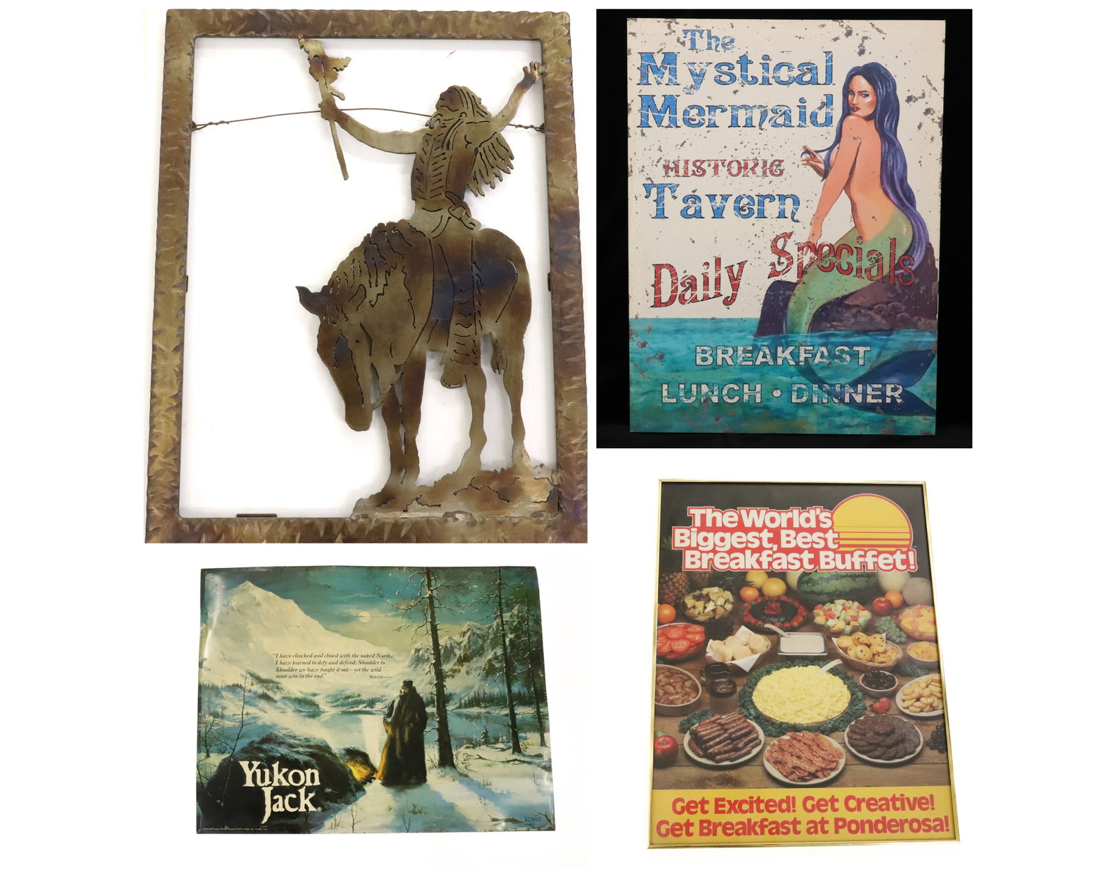 LOT OF ADVERTISERS AND DECORATIVE WALL HANGINGS (1 of 15)
