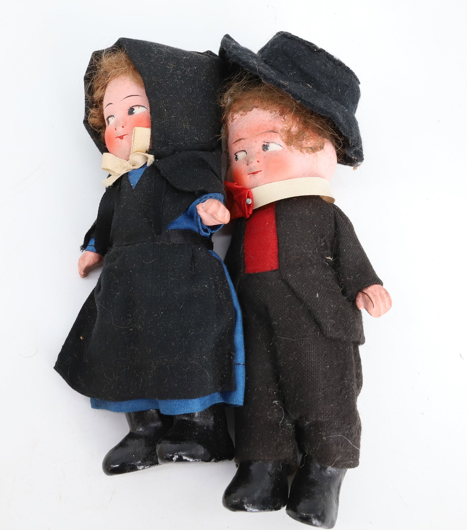 (6) COMPOSITION HEAD DOLLS - 2