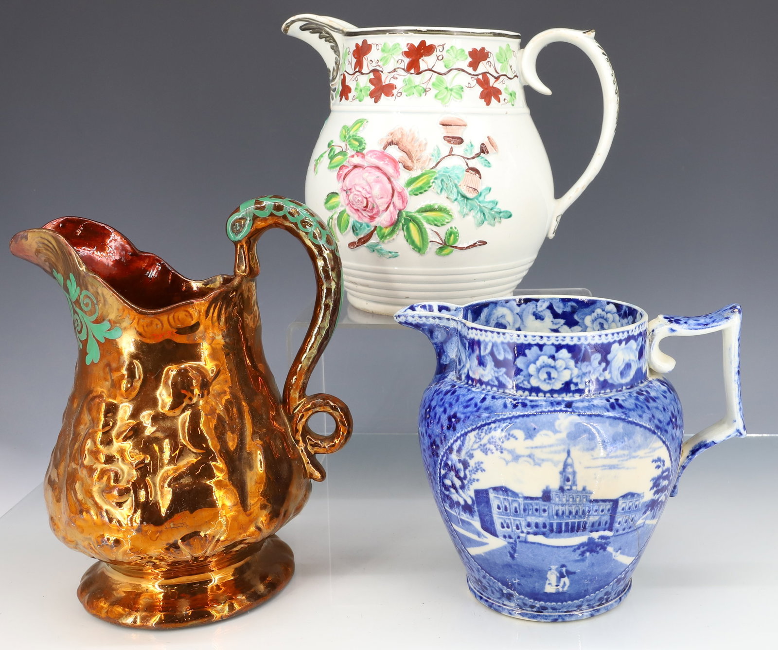 LOT OF ENGLISH PITCHERS, JUGS (1 of 8)