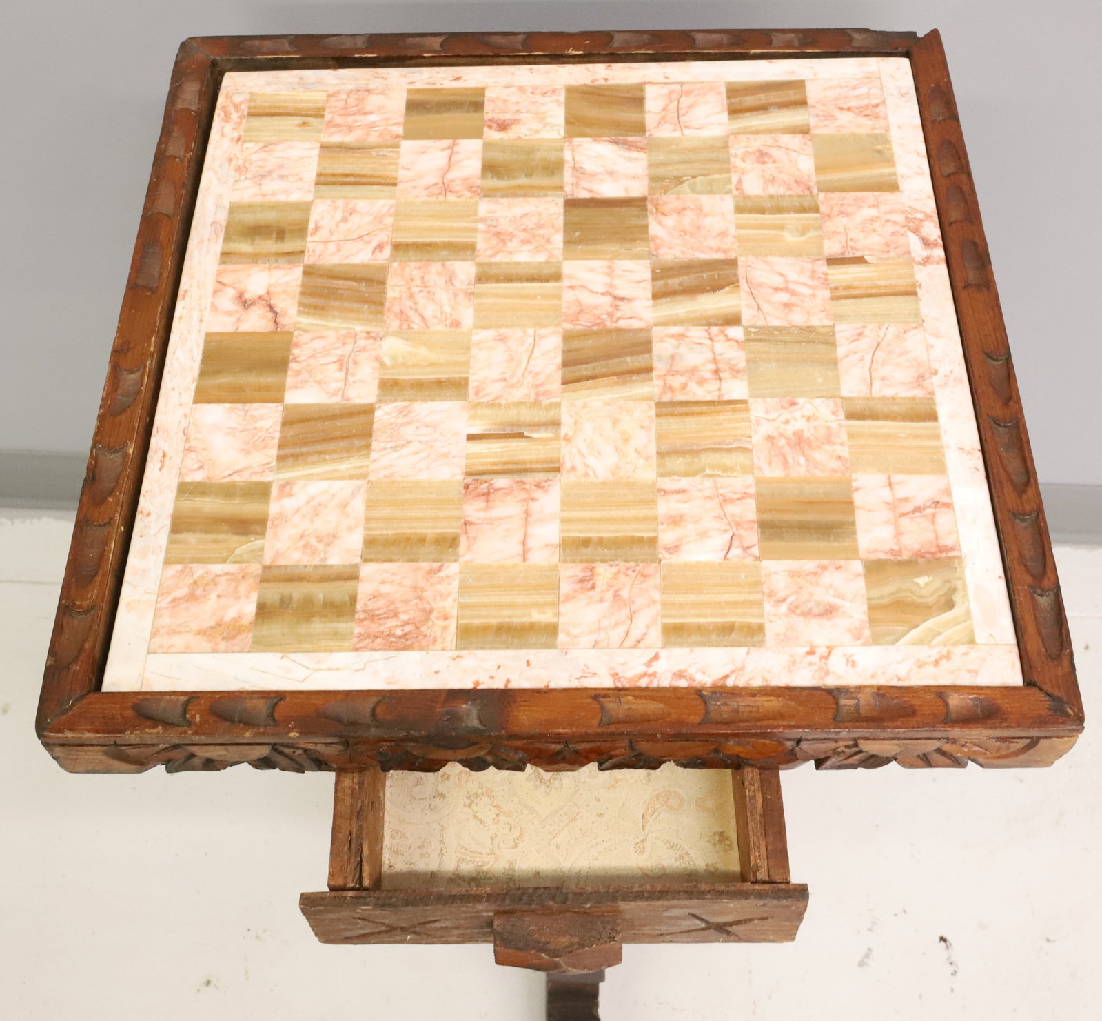 CARVED GAMING TABLE - 4