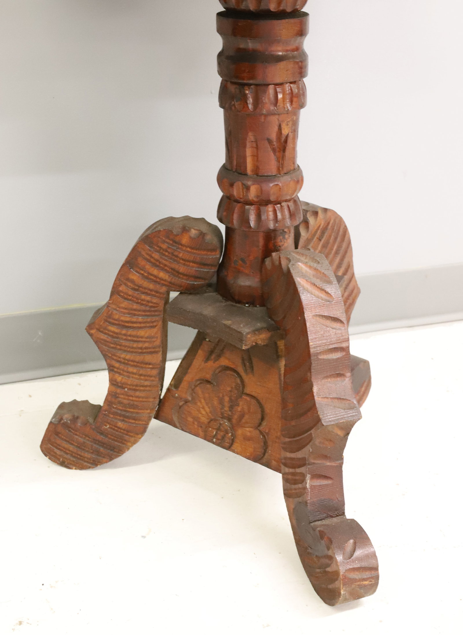 CARVED GAMING TABLE - 5