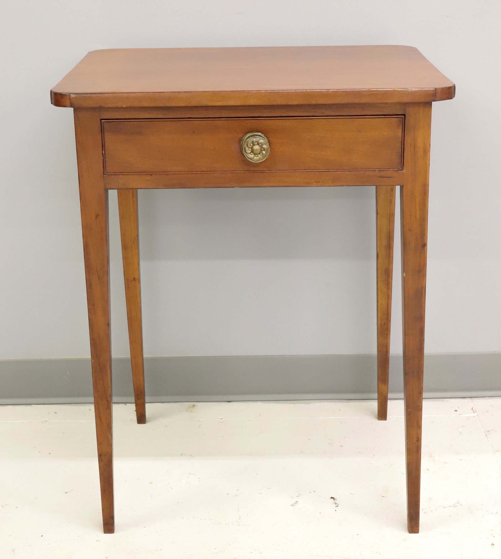 19TH C. TAPERED LEG WORK TABLE (1 of 6)