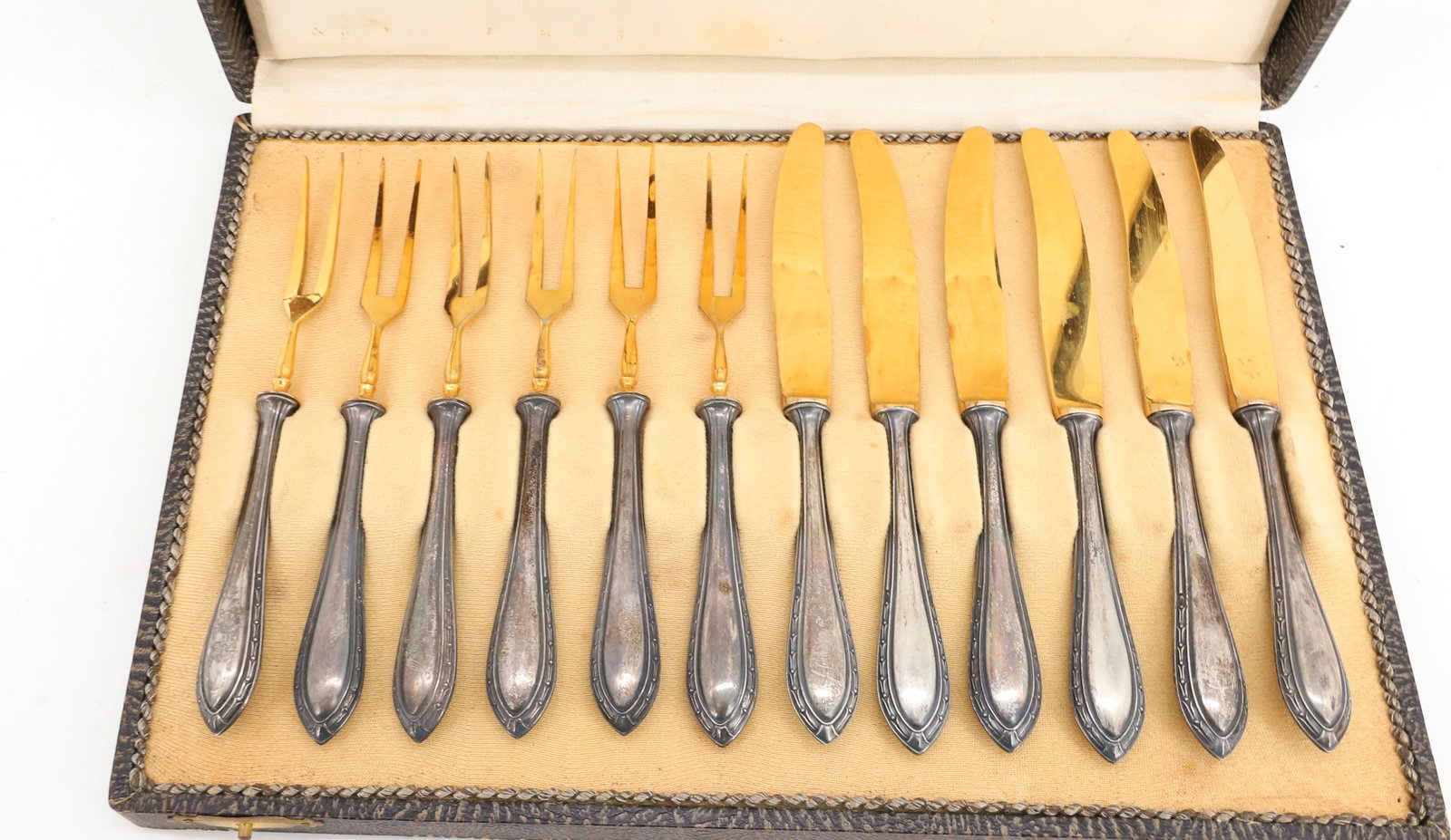 GERMAN SILVERPLATE FLATWARE FISH SET - 3