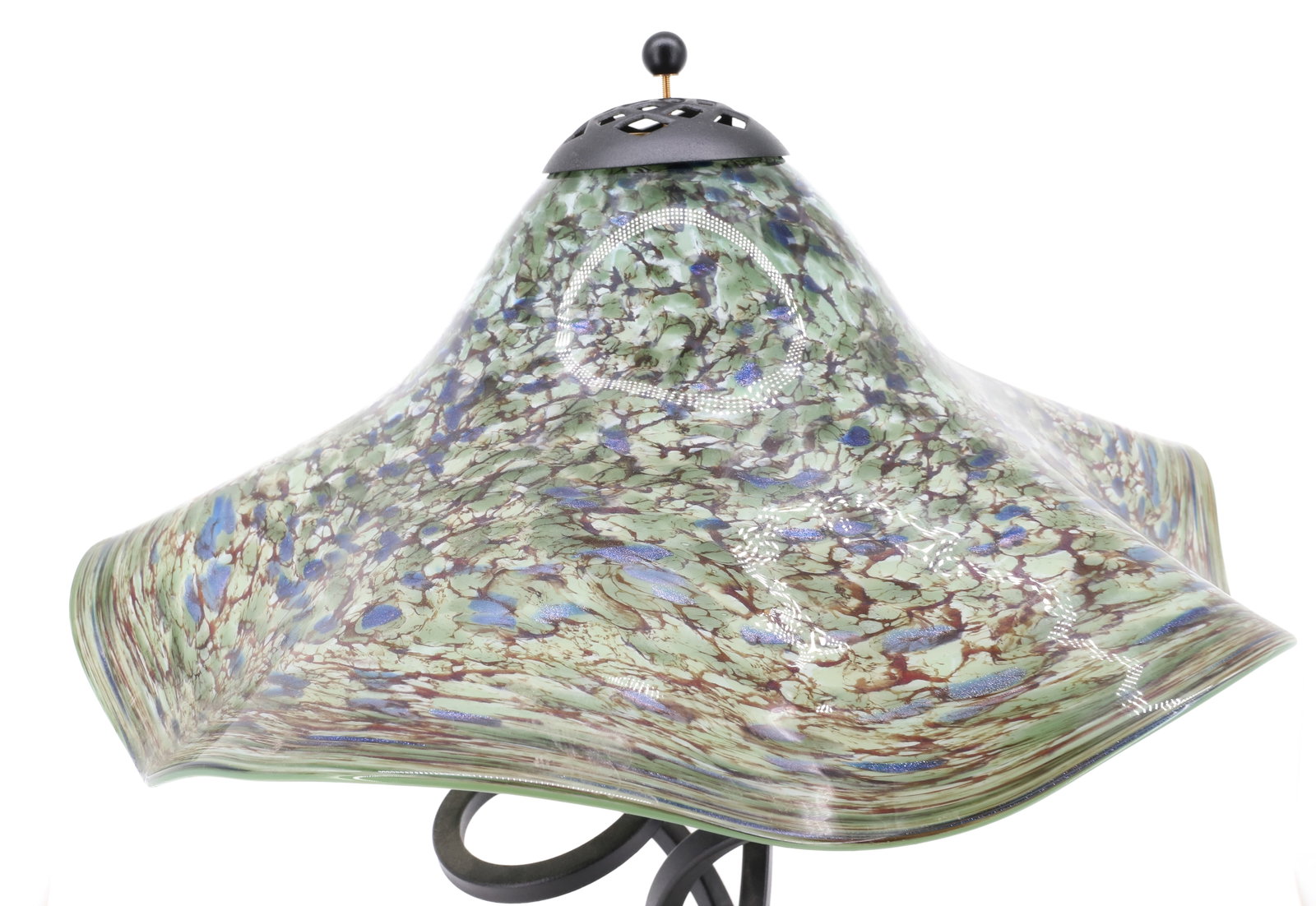 CONTEMPORARY ART GLASS TABLE LAMP - 2