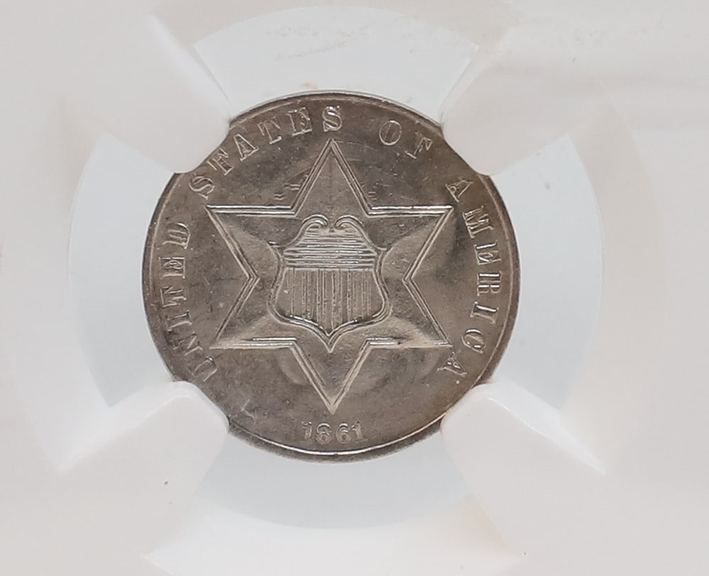 1861 3 CENT SILVER - 3
