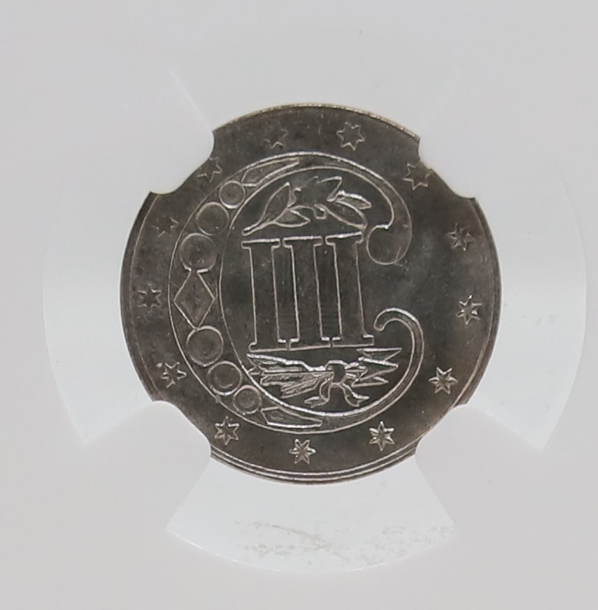 1861 3 CENT SILVER - 4