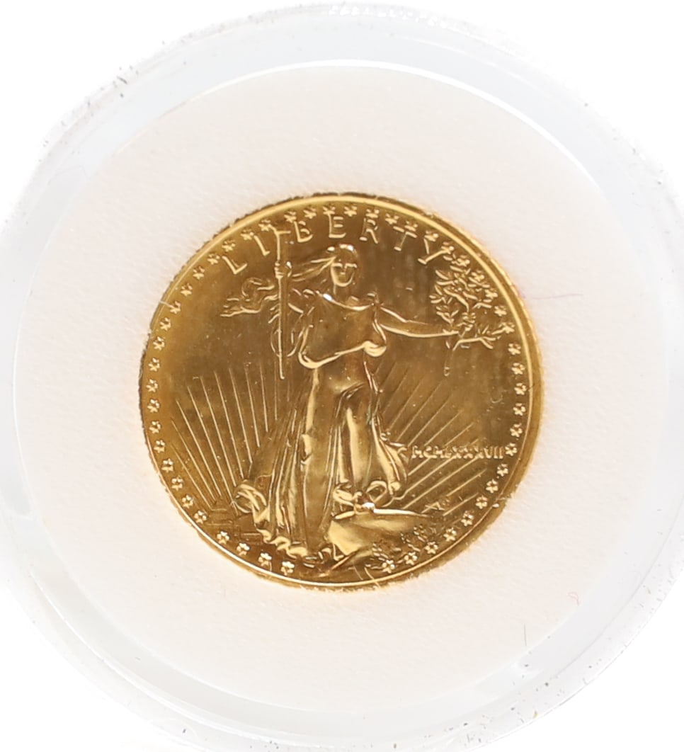 U.S. 1/10 OZ GOLD COIN: NO GRADE PLEASE READ CAREFULLY - PREVIEW FOR THIS AUCTION WILL BE THE DAY OF THE SALE FROM 9:00 AM TILL 1:00 PM AT THE START OF THE AUCTION - SINCE THIS IS A COIN SALE PLEASE NOTE. ITEMS MUST BE PAID