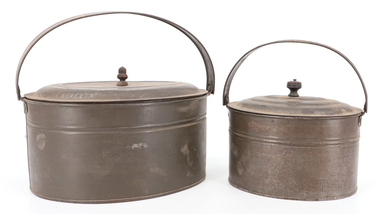 (2) TIN LUNCH PAILS - 2