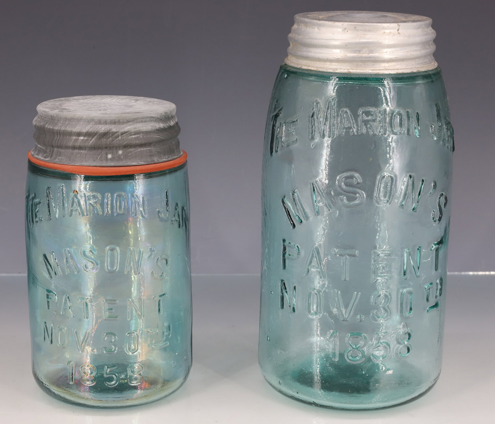(2) "THE MARION JAR" FRUIT JARS (1 of 3)