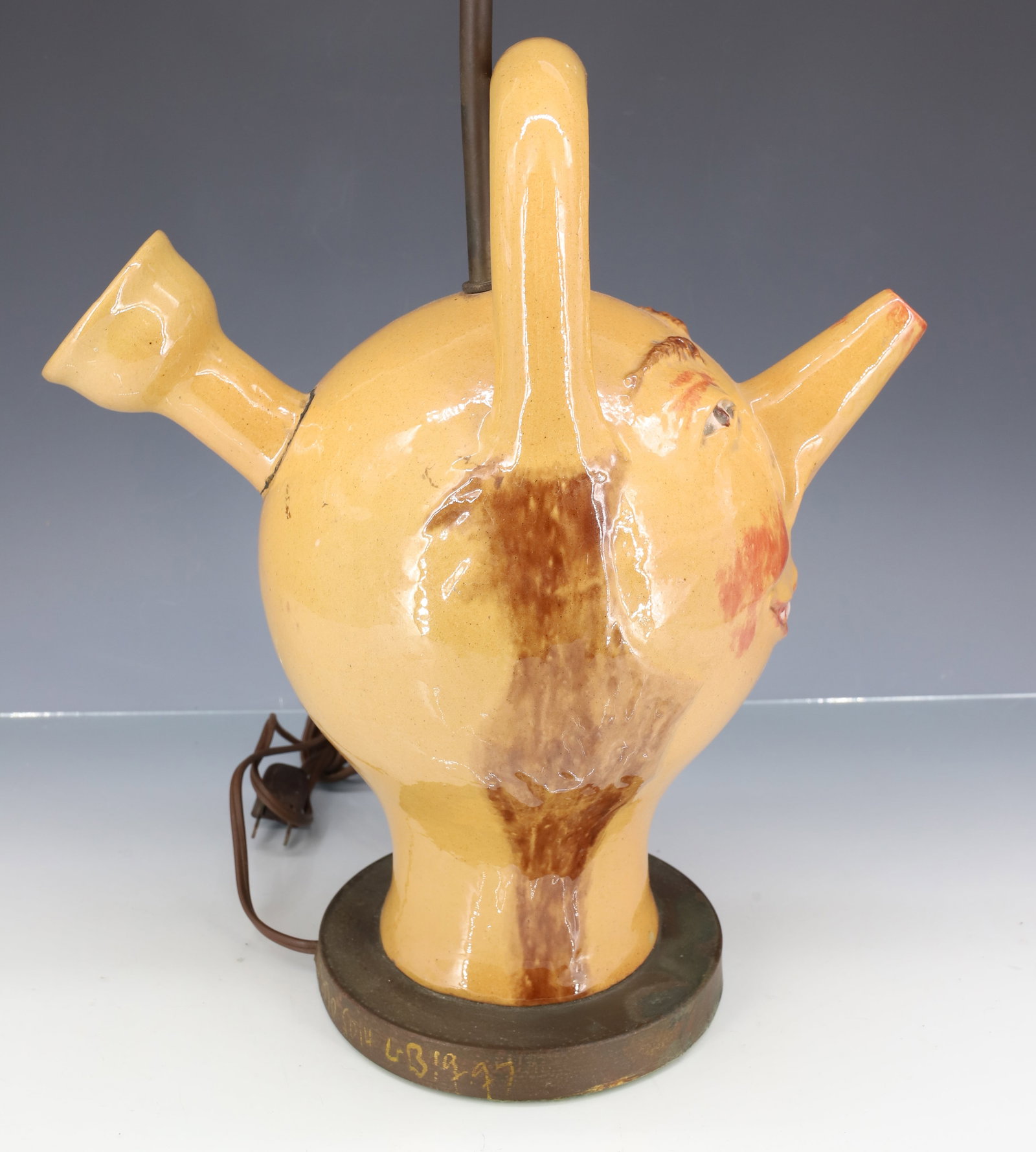 POTTERY FACE JUG LAMP - 2