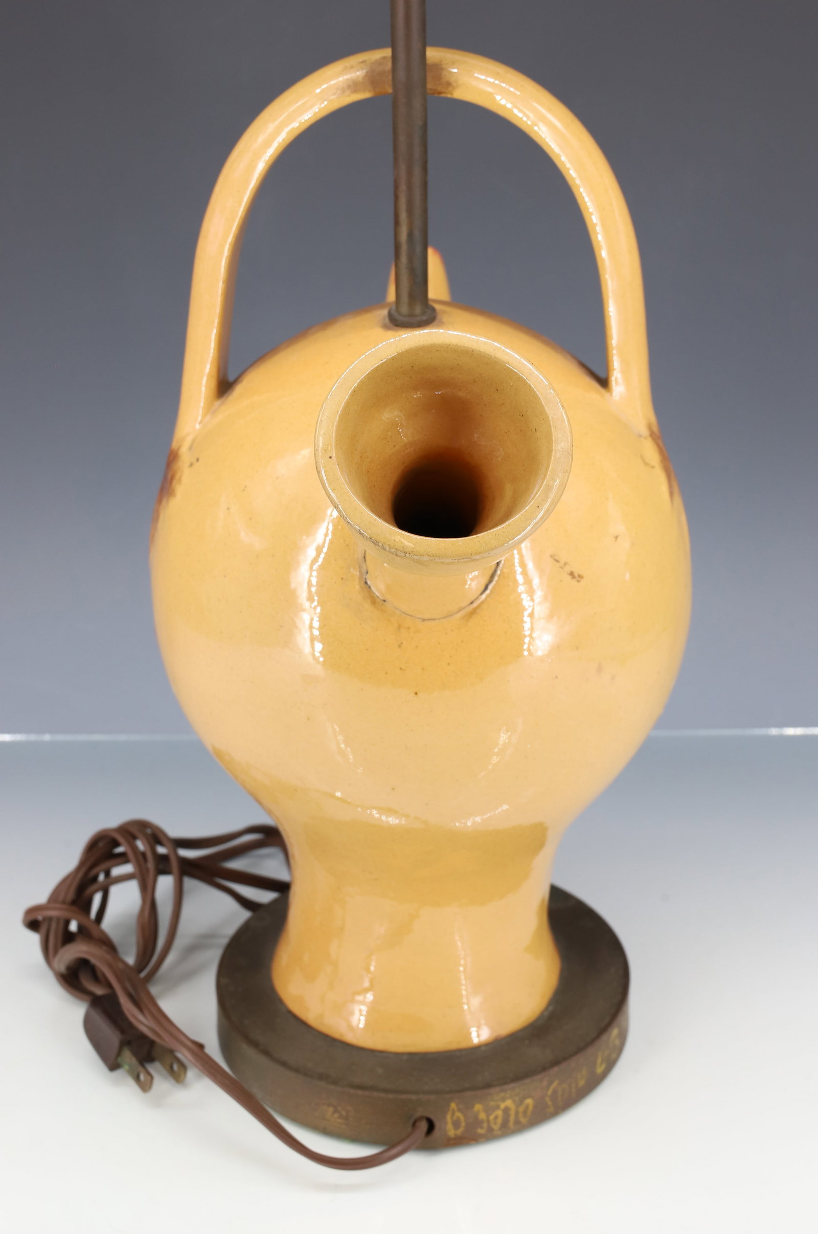 POTTERY FACE JUG LAMP - 4