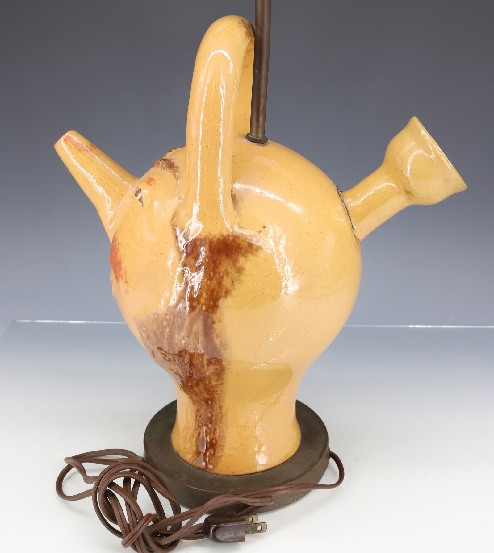 POTTERY FACE JUG LAMP - 5