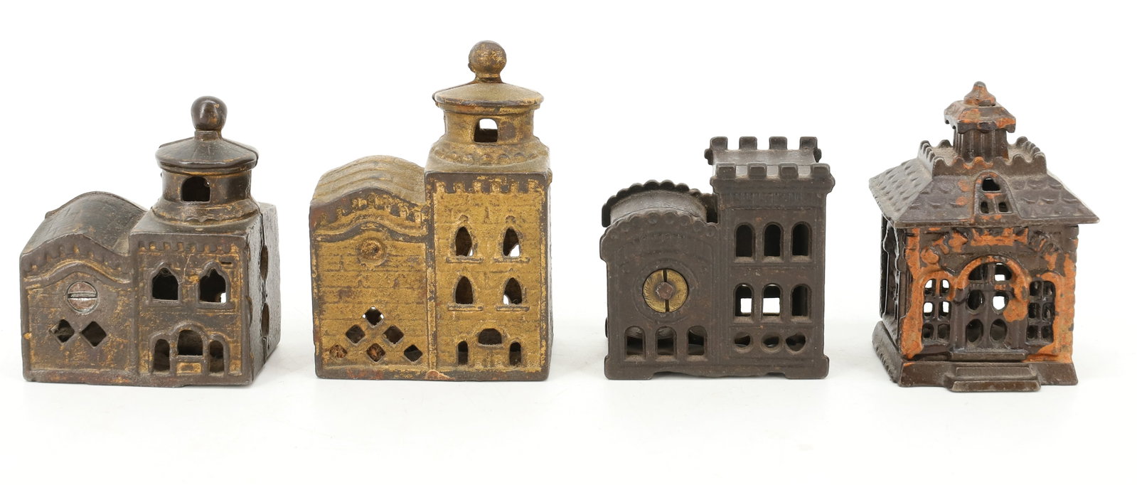 LOT OF (4) SMALL STILL BANK BUILDINGS (1 of 5)
